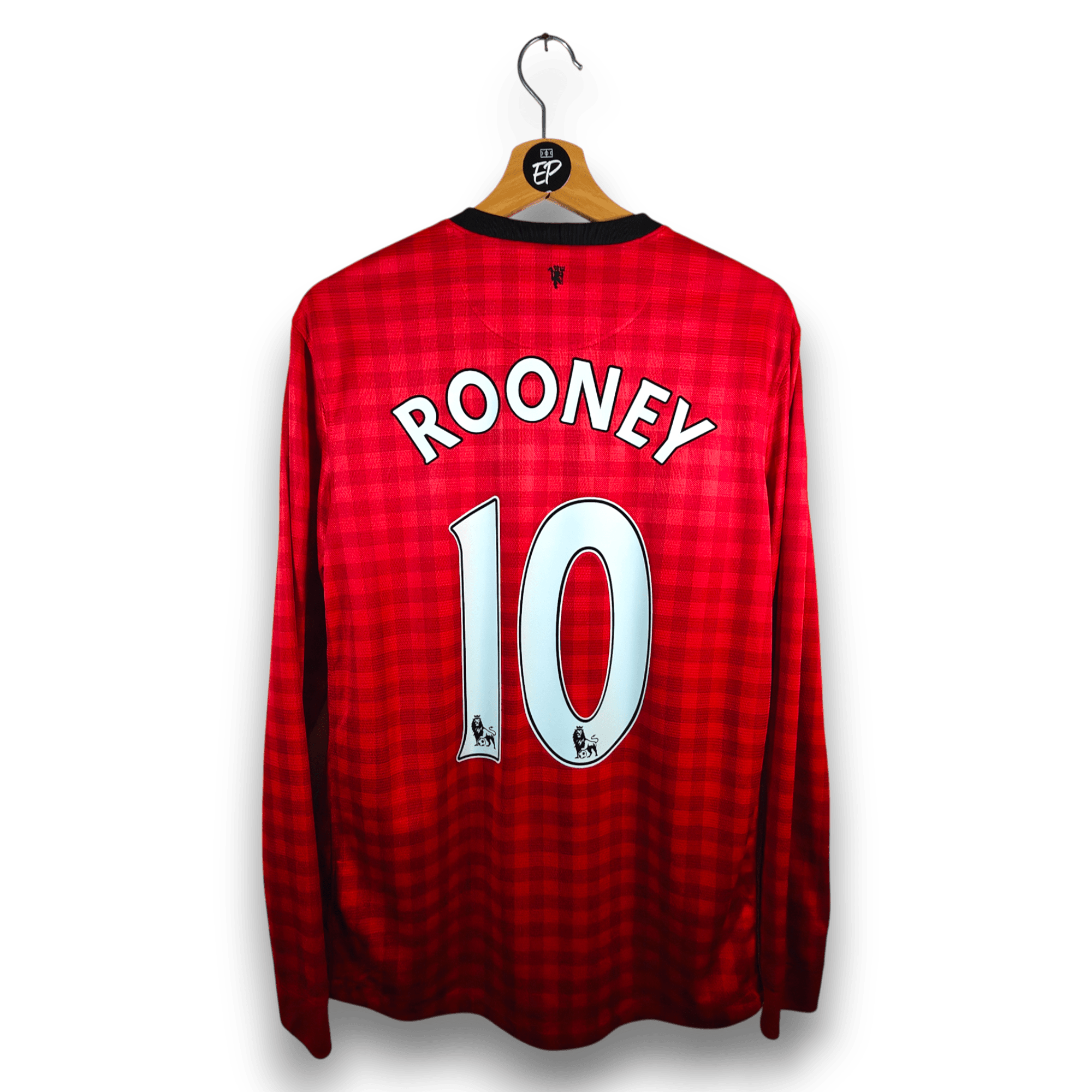 2012 - 13 Manchester United Home Shirt Rooney LS 10 - 9.5/10 - (M) - Eternal Pitch