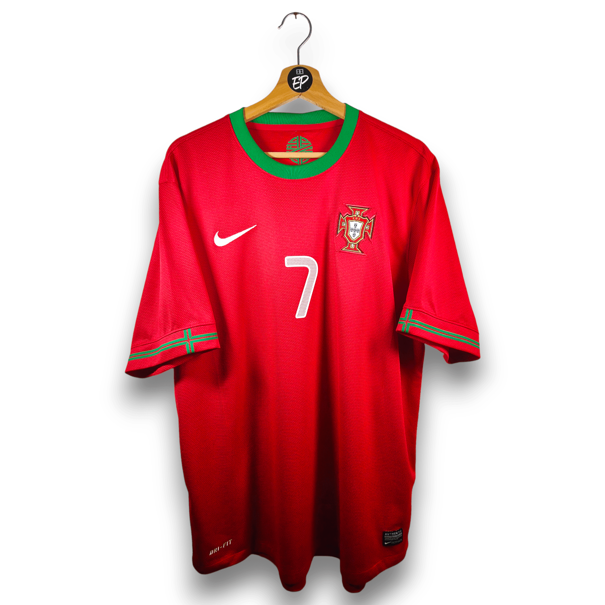 2012 - 13 Portugal Home Shirt Ronaldo 7 - 9.5/10 - (XL) - Eternal Pitch