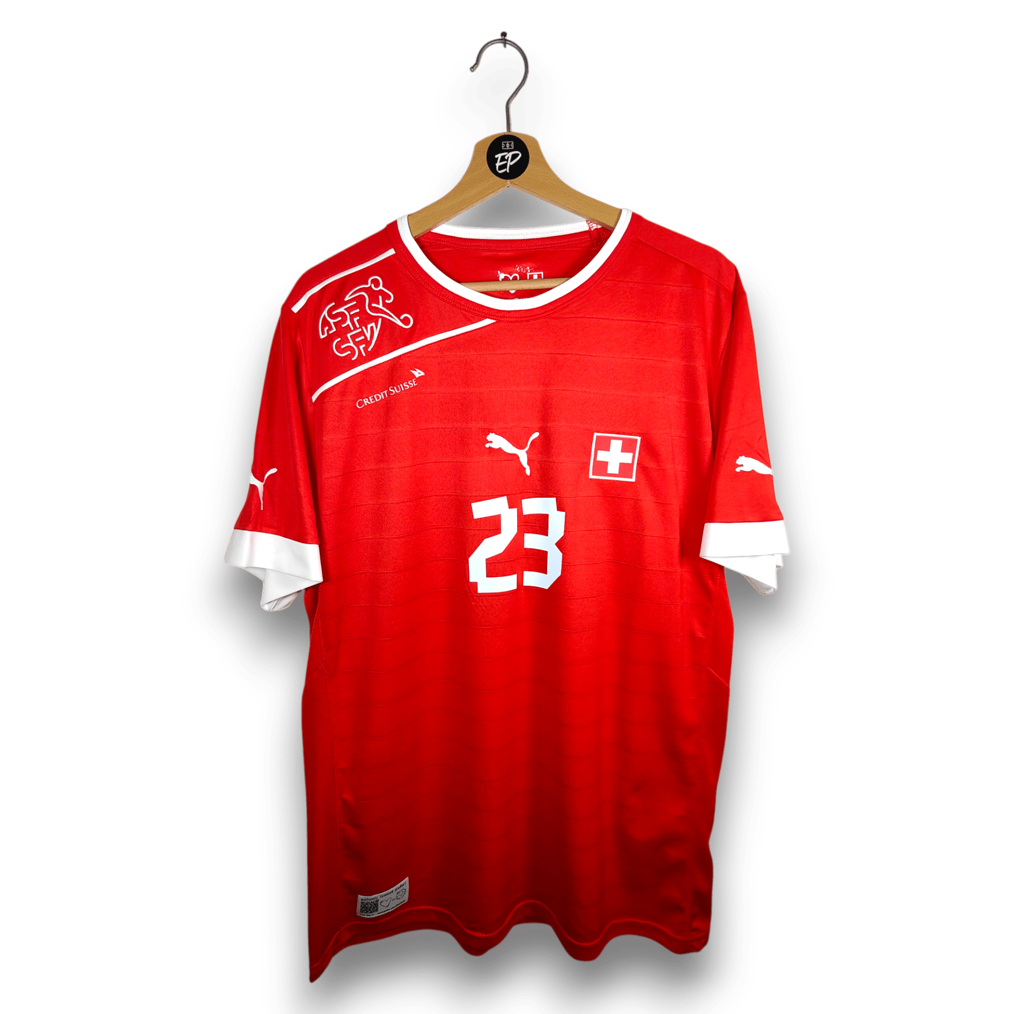 2012 - 13 Switzerland Home Shirt Shaqiri 23 - 9.5/10 - (XL) - Eternal Pitch