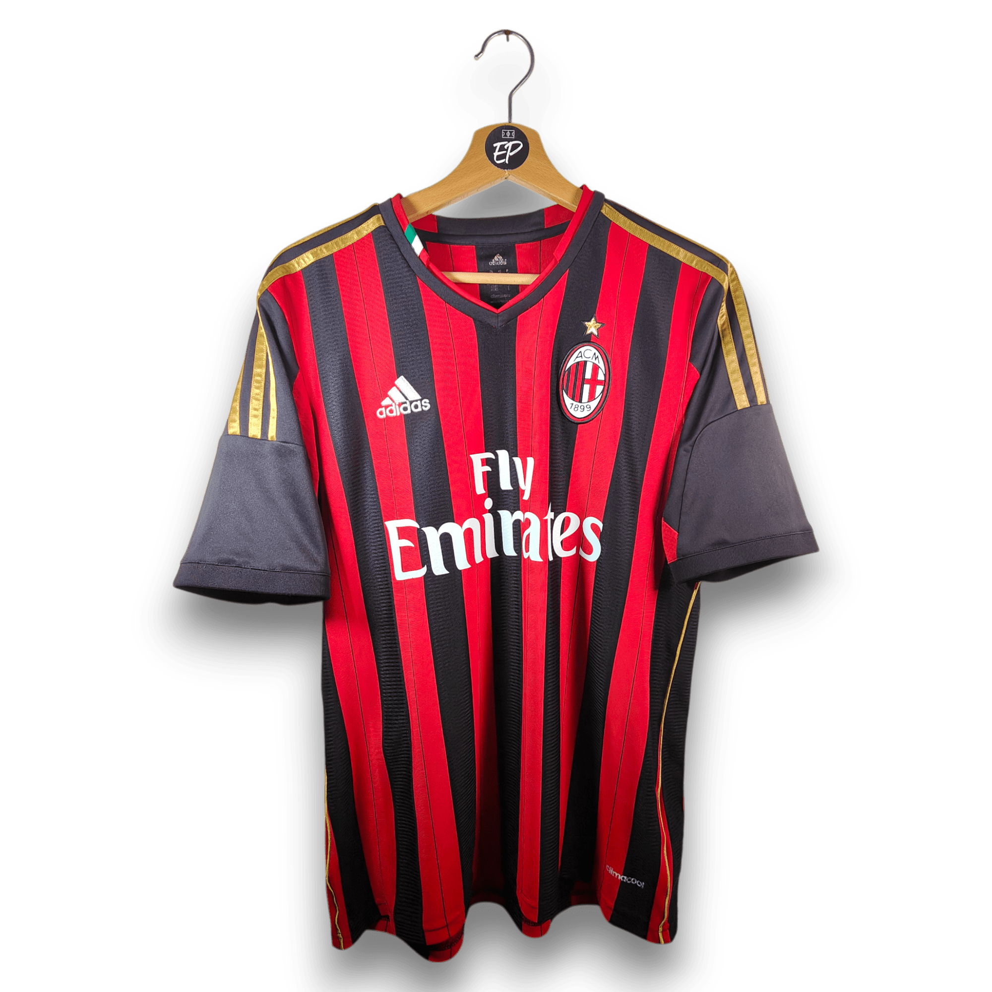 2013 - 14 AC Milan Home Shirt Balotelli 45 - 6/10 - (M) - Eternal Pitch