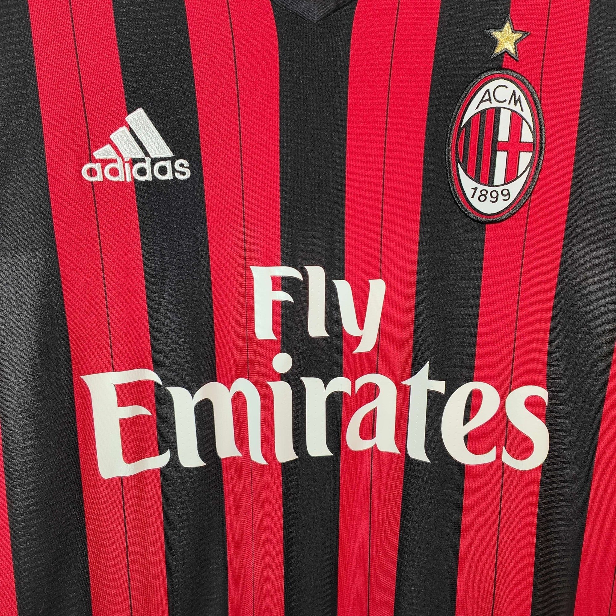 2013 - 14 AC Milan Home Shirt Balotelli 45 - 8.5/10 - (M) - Eternal Pitch