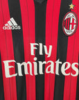 2013 - 14 AC Milan Home Shirt Balotelli 45 - 8.5/10 - (M) - Eternal Pitch