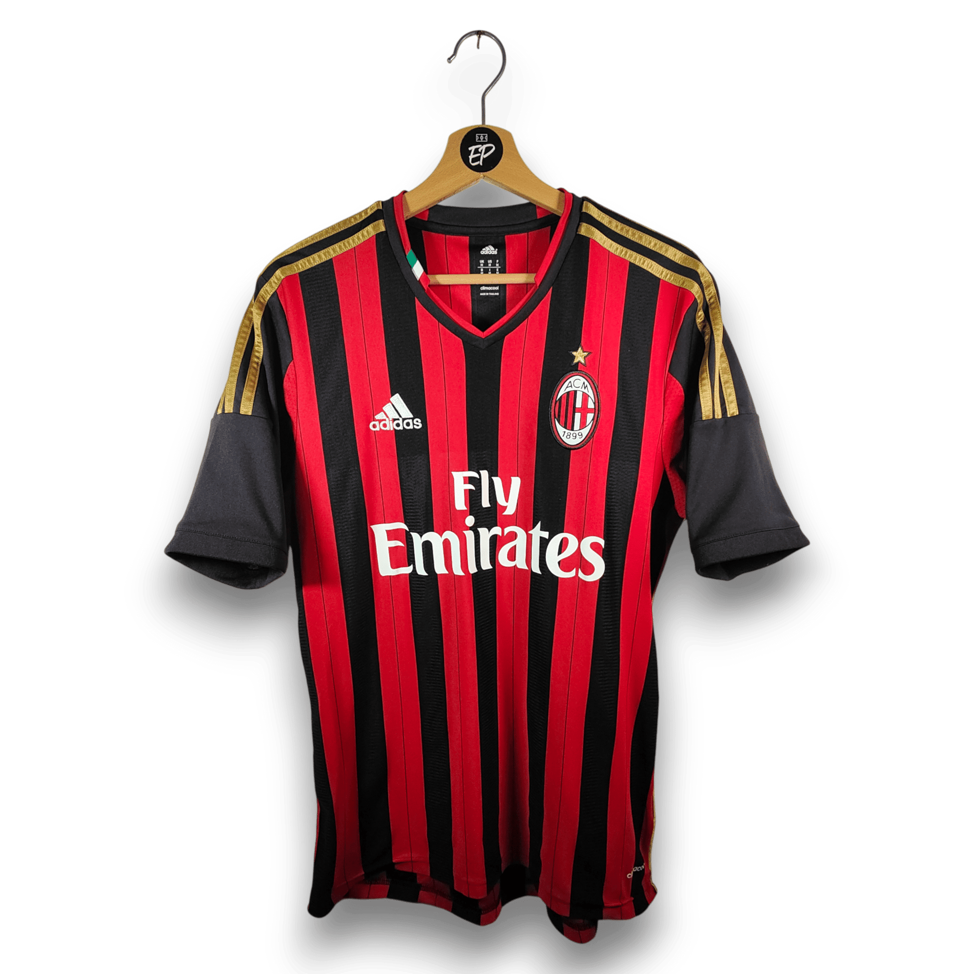 2013 - 14 AC Milan Home Shirt Balotelli 45 - 8.5/10 - (M) - Eternal Pitch