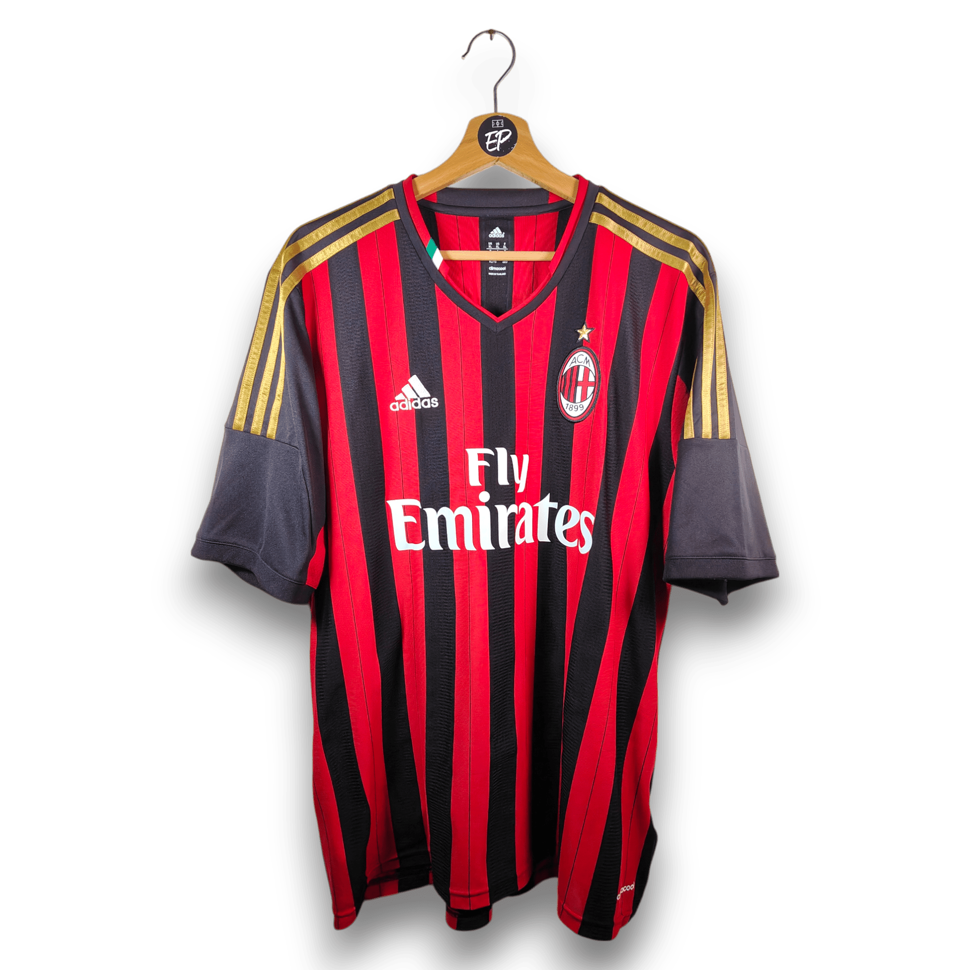 2013 - 14 AC Milan Home Shirt Balotelli 45 - 9/10 - (XL) - Eternal Pitch