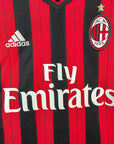 2013 - 14 AC Milan Home Shirt Balotelli 45 - 9/10 - (XL) - Eternal Pitch