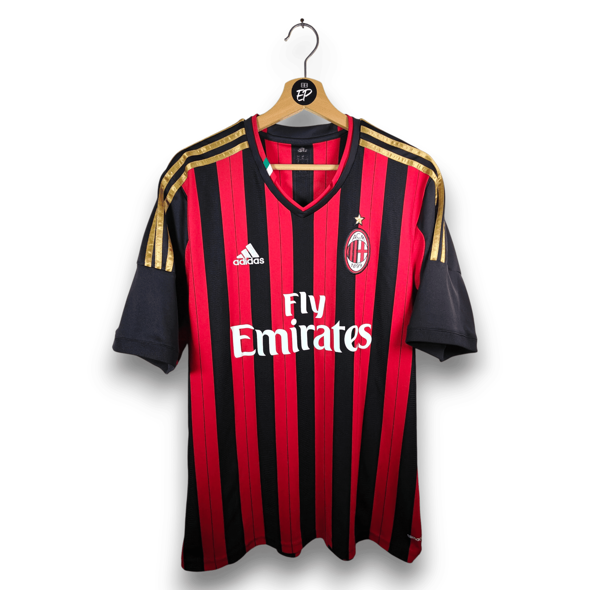 2013 - 14 AC Milan Home Shirt Balotelli 45 - 9.5/10 - (XL) - Eternal Pitch
