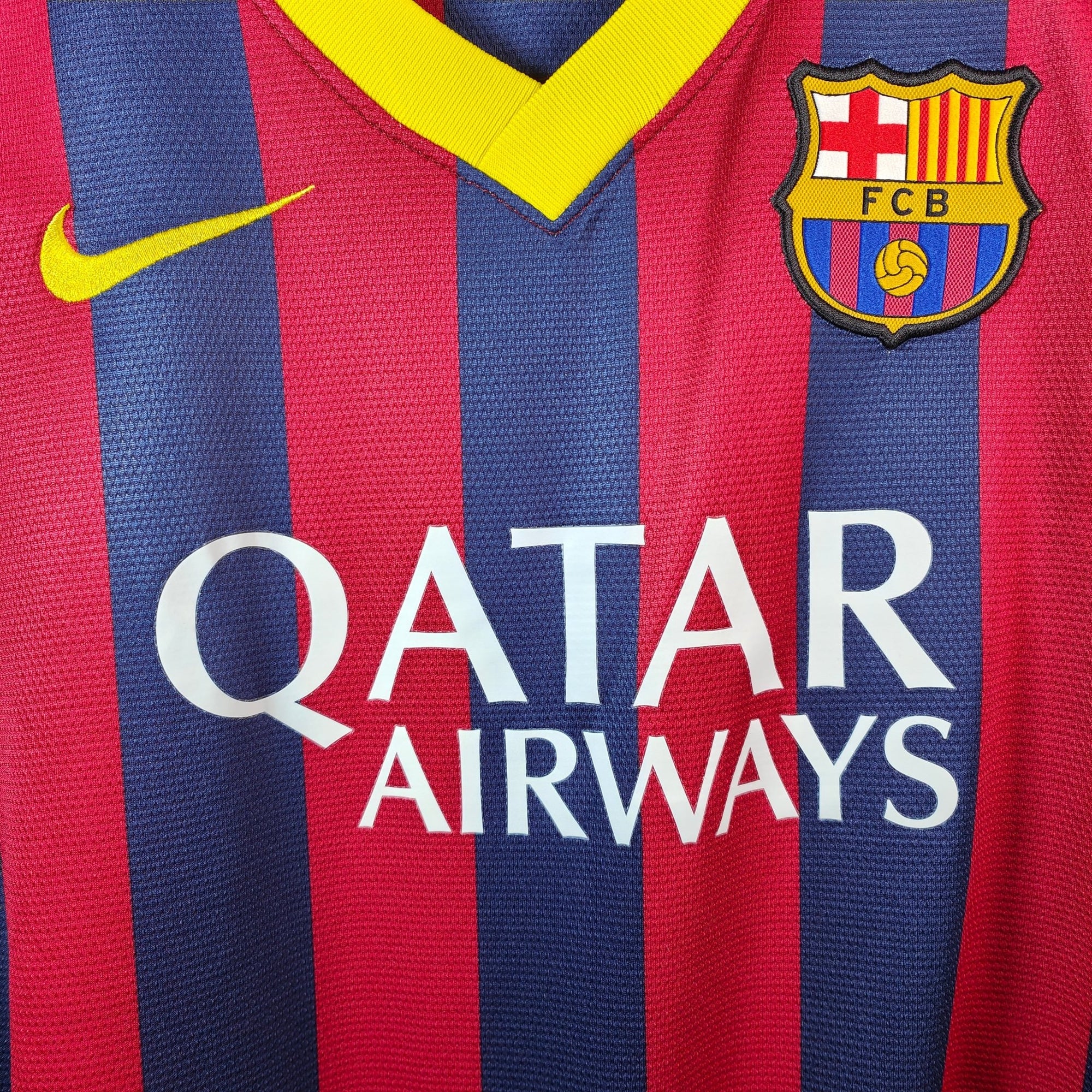 2013 - 14 FC Barcelona Home Shirt Basketball - 8/10 - (L) - Eternal Pitch