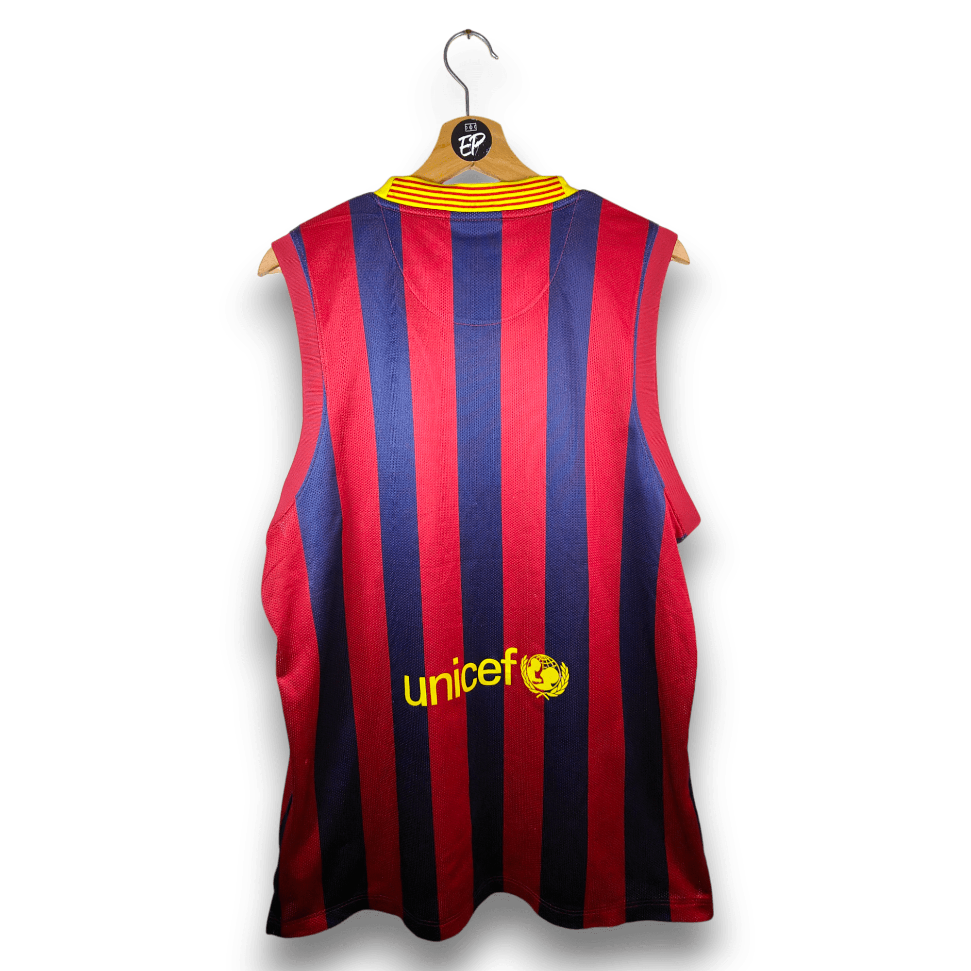 2013 - 14 FC Barcelona Home Shirt Basketball - 8/10 - (L) - Eternal Pitch