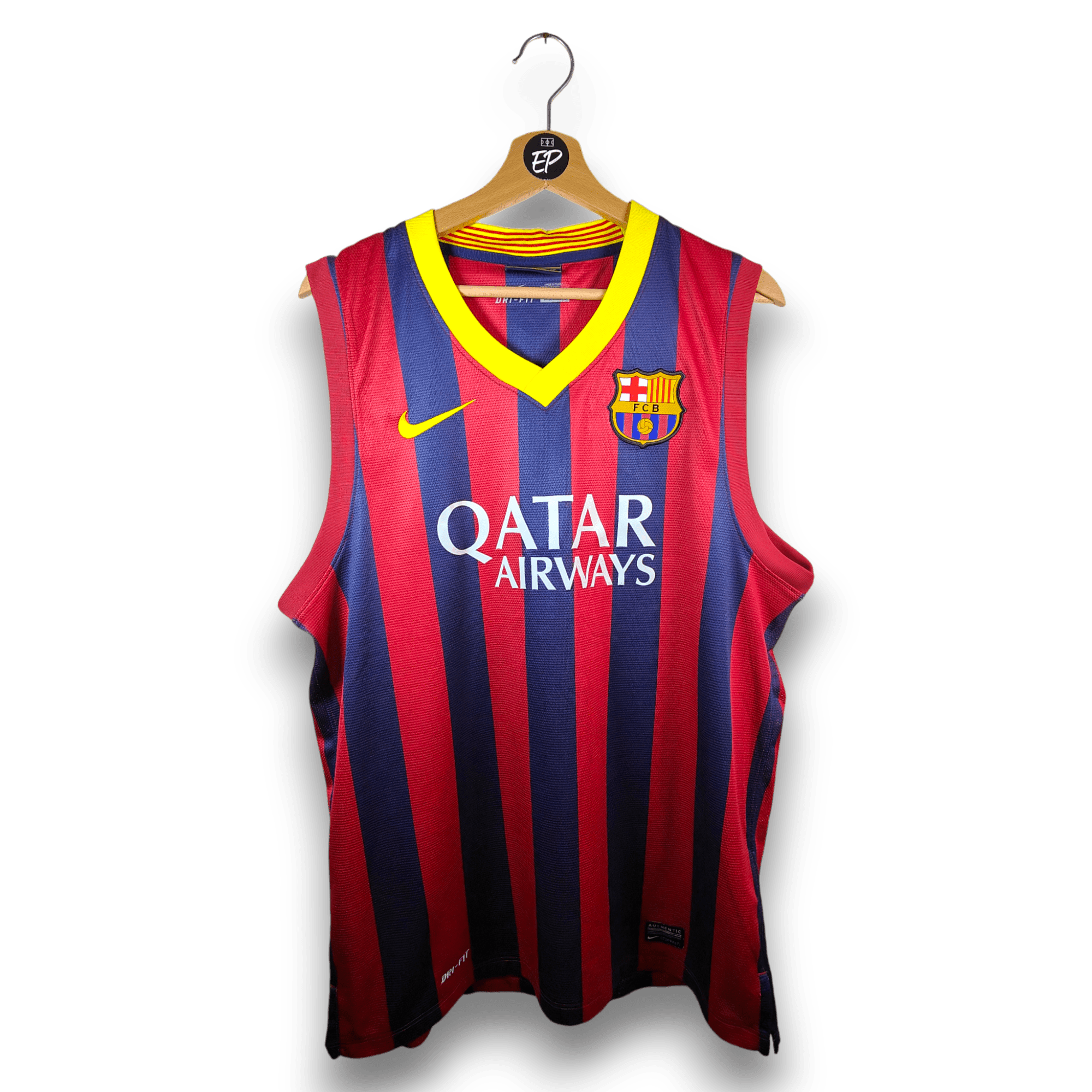 2013 - 14 FC Barcelona Home Shirt Basketball - 8/10 - (L) - Eternal Pitch