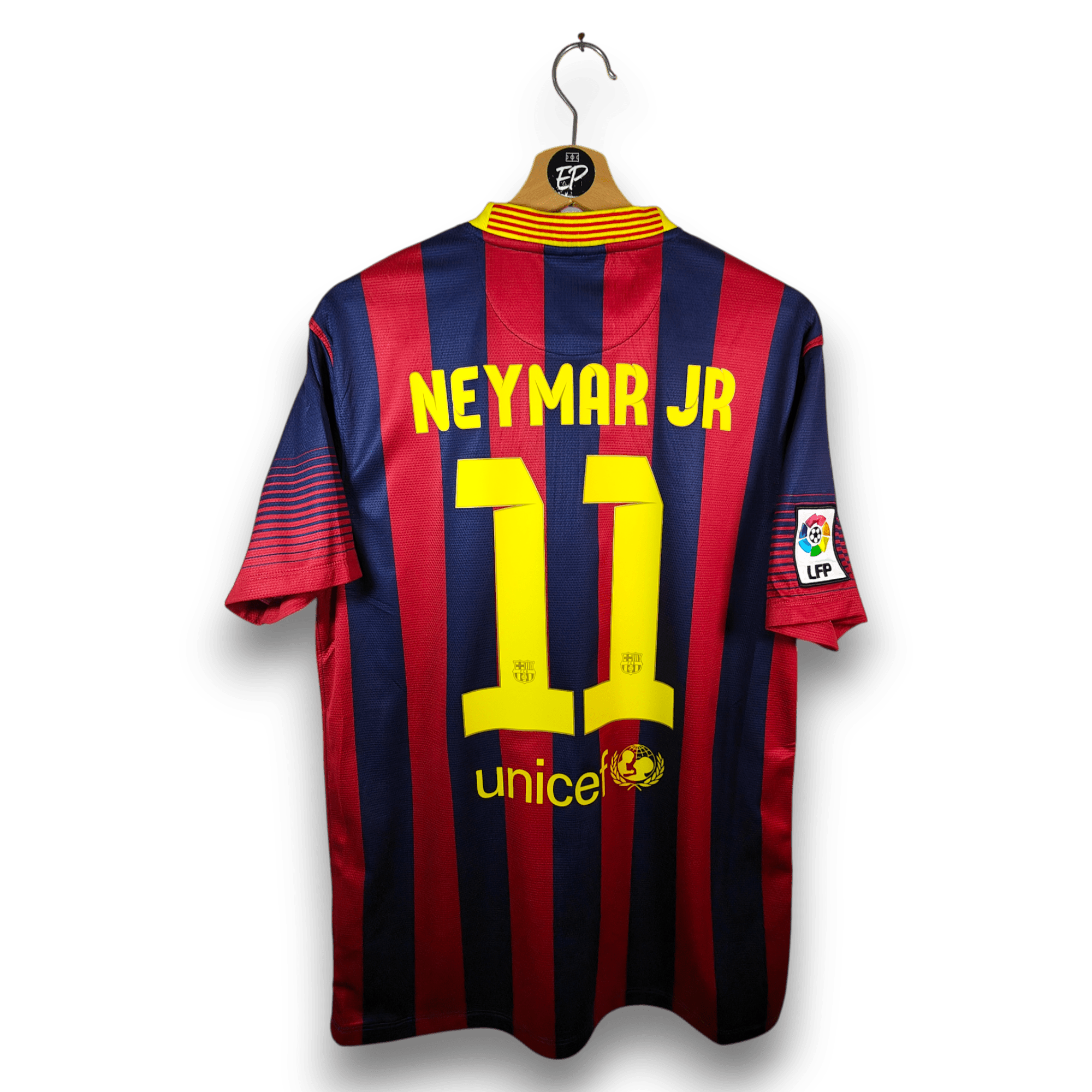 2013 - 14 FC Barcelona Home Shirt Neymar 11 - 9.5/10 - (M) - Eternal Pitch