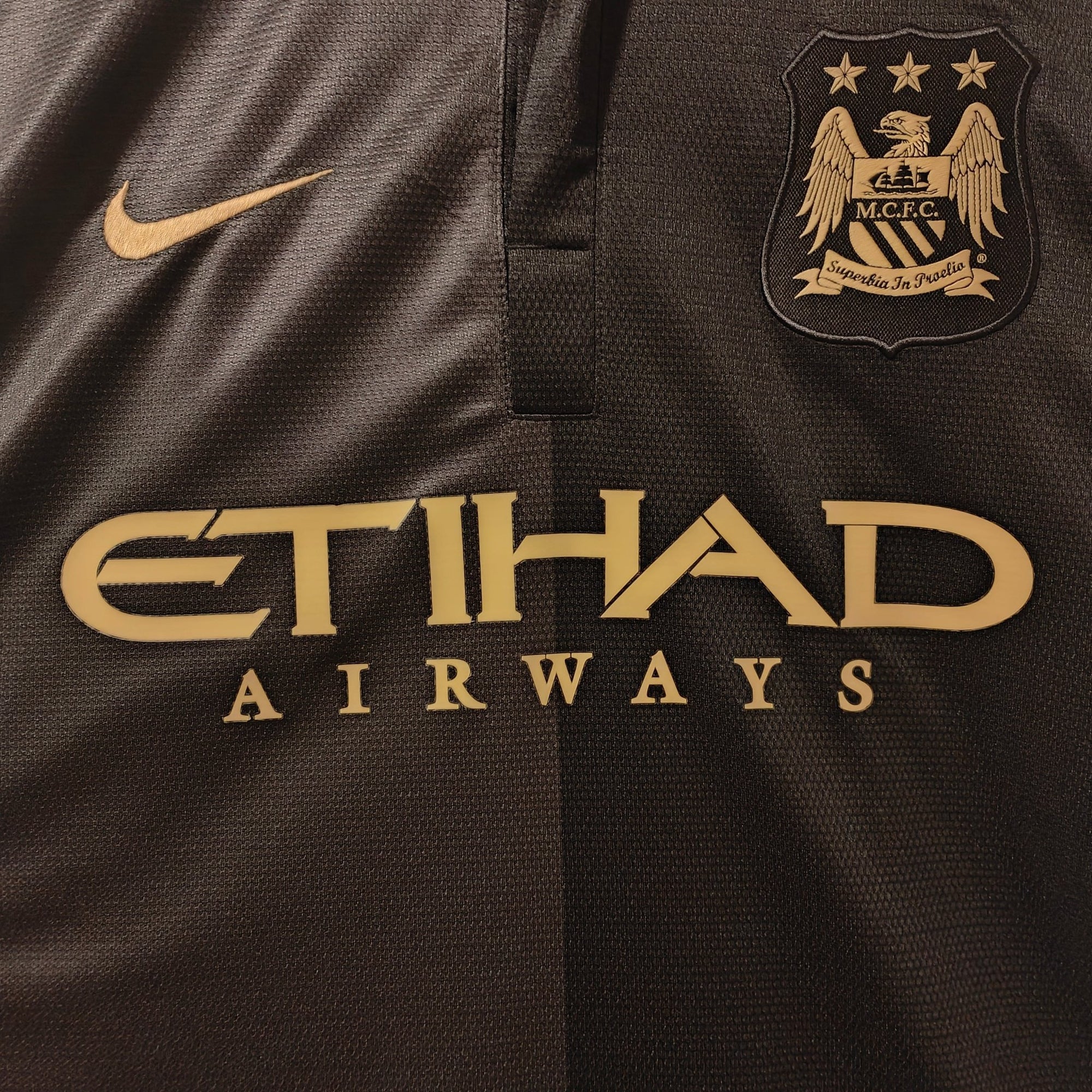 2013 - 14 Manchester City Away Shirt Kun Aguero 16 (L) - Eternal Pitch