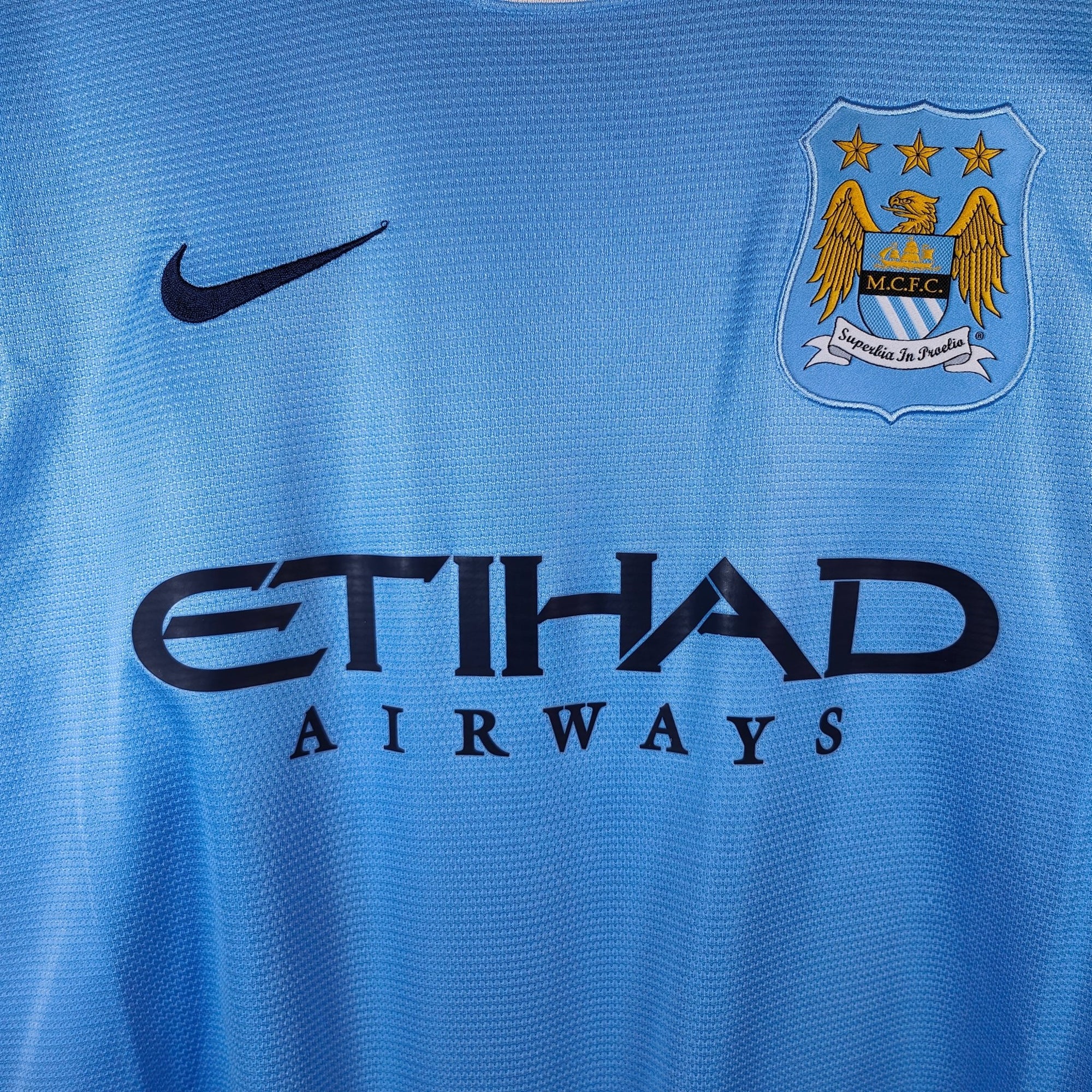 2013 - 14 Manchester City Home Shirt Toure Yaya 42 - 8.5/10 - (L) - Eternal Pitch