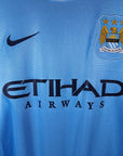 2013 - 14 Manchester City Home Shirt Toure Yaya 42 - 8.5/10 - (L) - Eternal Pitch
