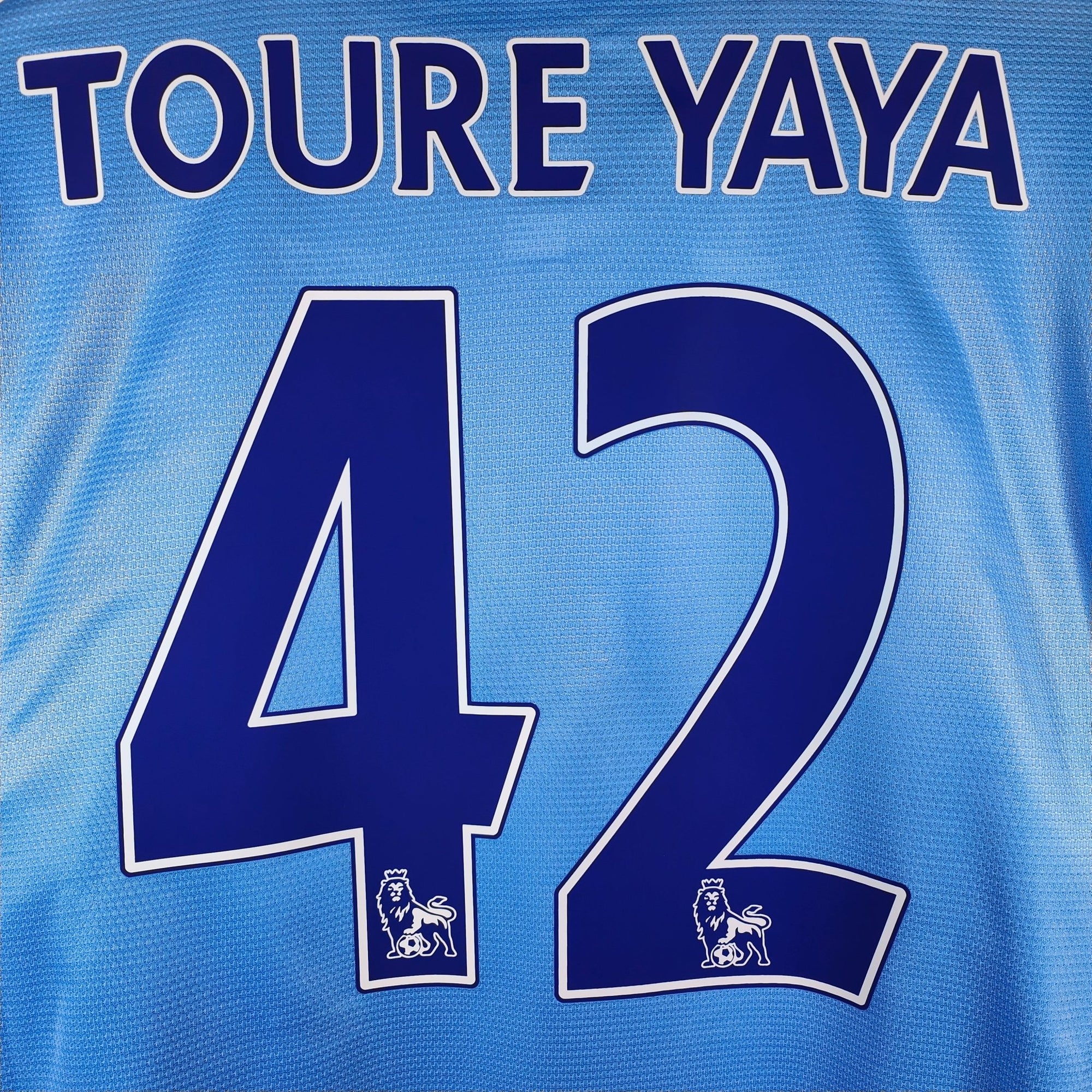 2013 - 14 Manchester City Home Shirt Toure Yaya 42 - 8.5/10 - (L) - Eternal Pitch