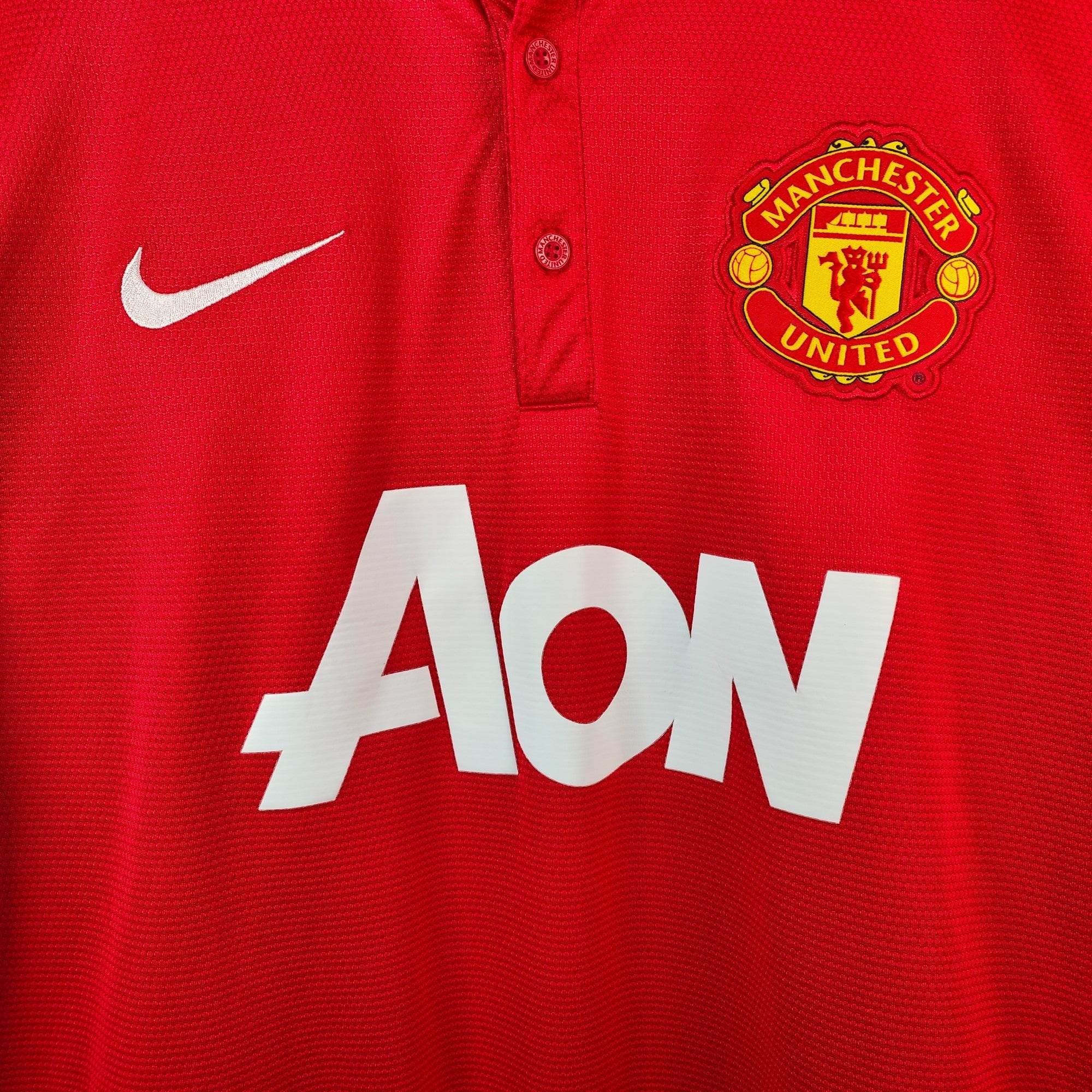 2013 - 14 Manchester United Home Shirt Vidic 15 (M) - Eternal Pitch