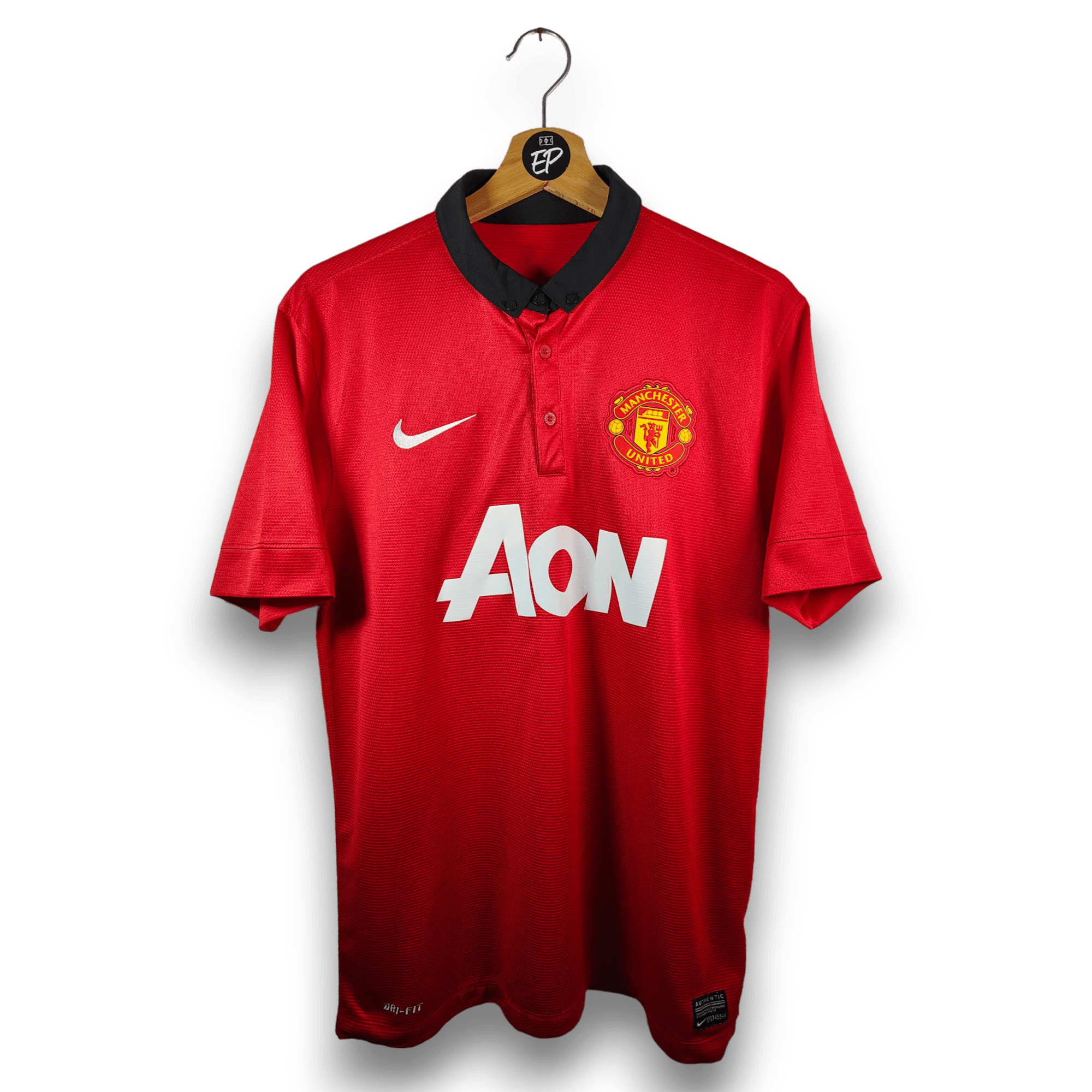 2013 - 14 Manchester United Home Shirt Vidic 15 (M) - Eternal Pitch
