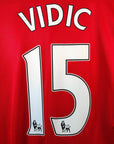2013 - 14 Manchester United Home Shirt Vidic 15 (M) - Eternal Pitch
