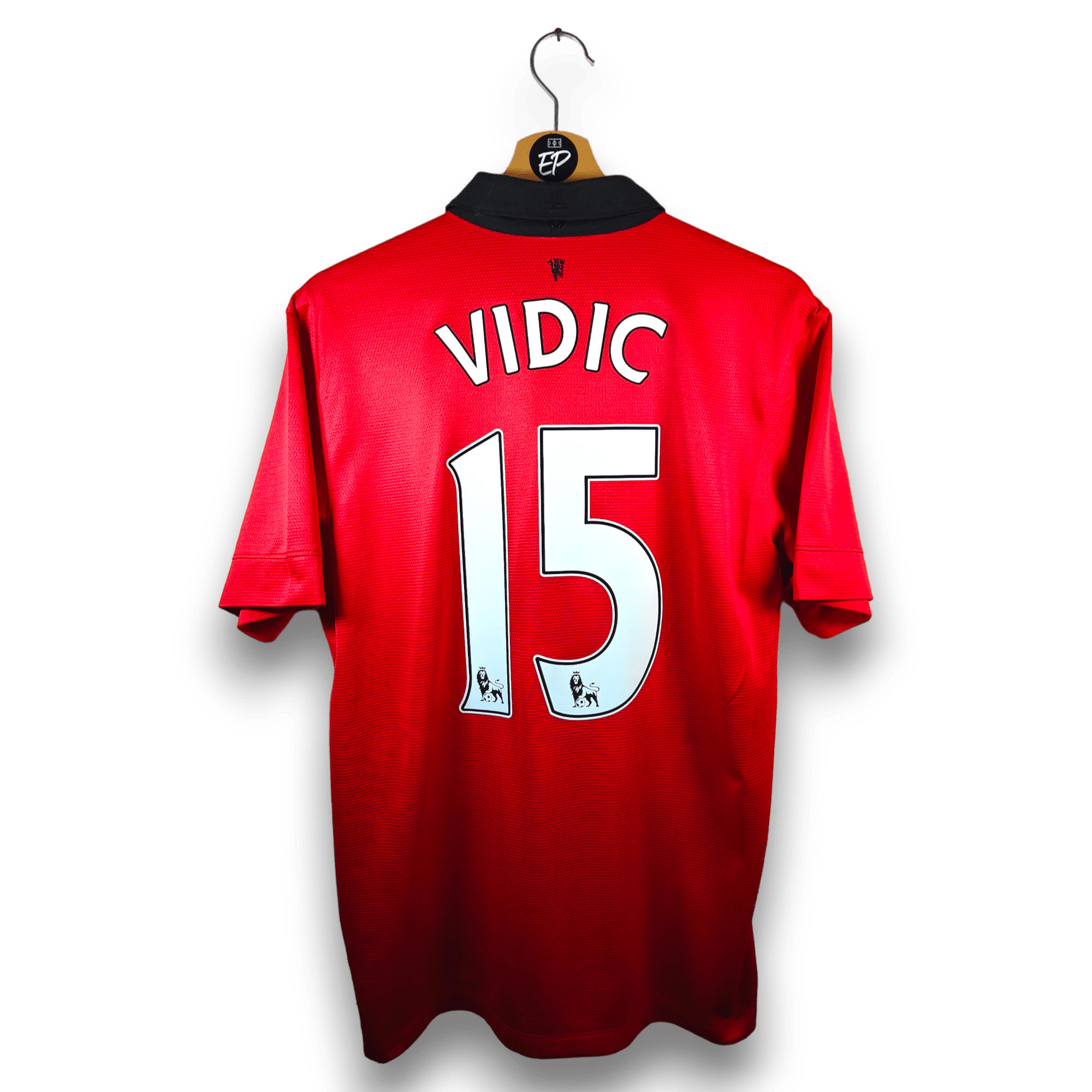 2013 - 14 Manchester United Home Shirt Vidic 15 (M) - Eternal Pitch