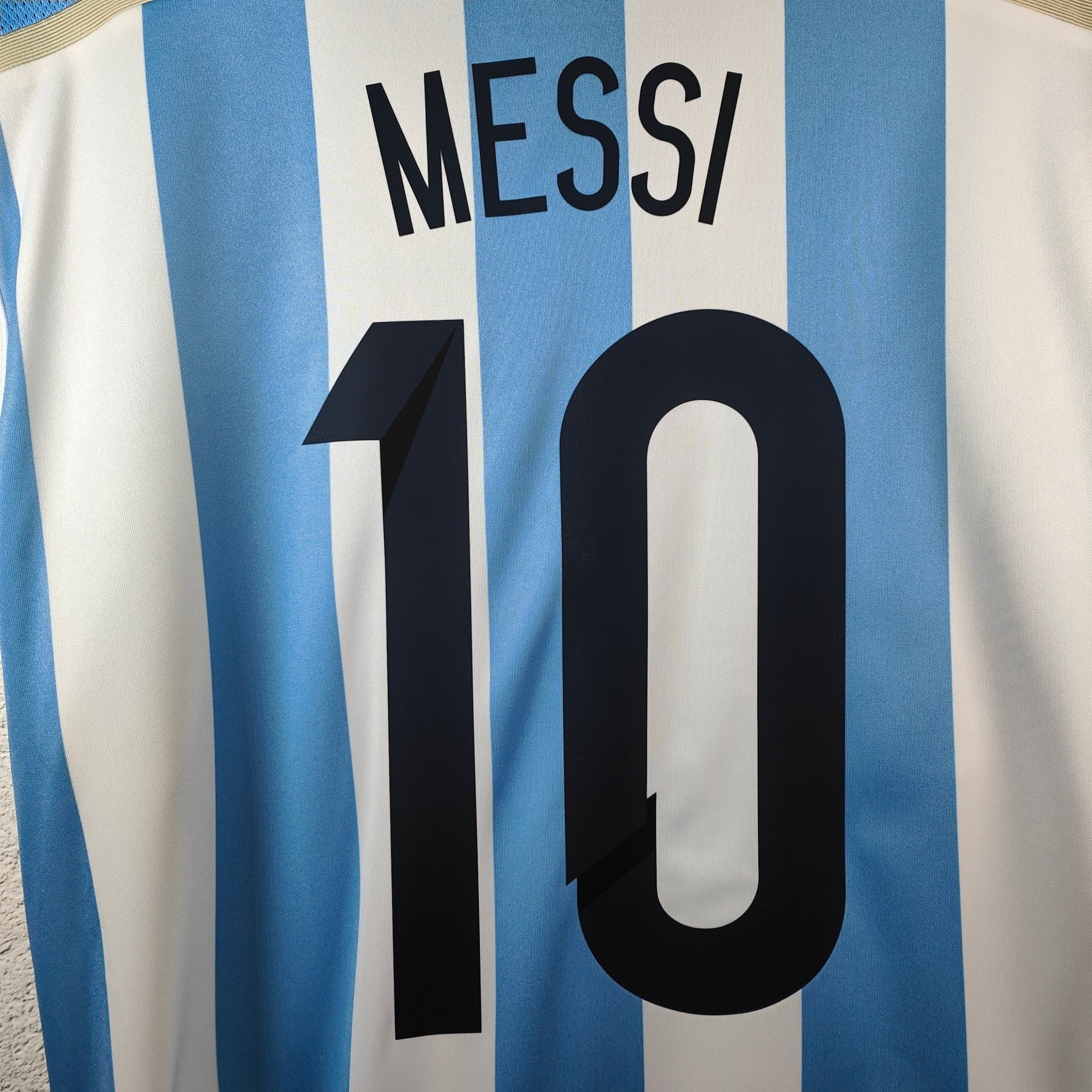 2013 - 15 Argentina Home Shirt Messi 10 - 9/10 - (M) - Eternal Pitch