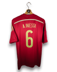 2013 - 15 Spain Home Shirt Iniesta 6 - 9.5/10 - (M) - Eternal Pitch