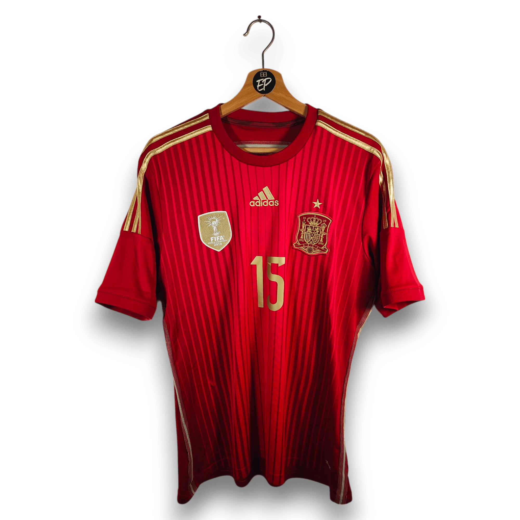 2013 - 15 Spain Home Shirt Sergio Ramos 15 - 9/10 - (M) - Eternal Pitch