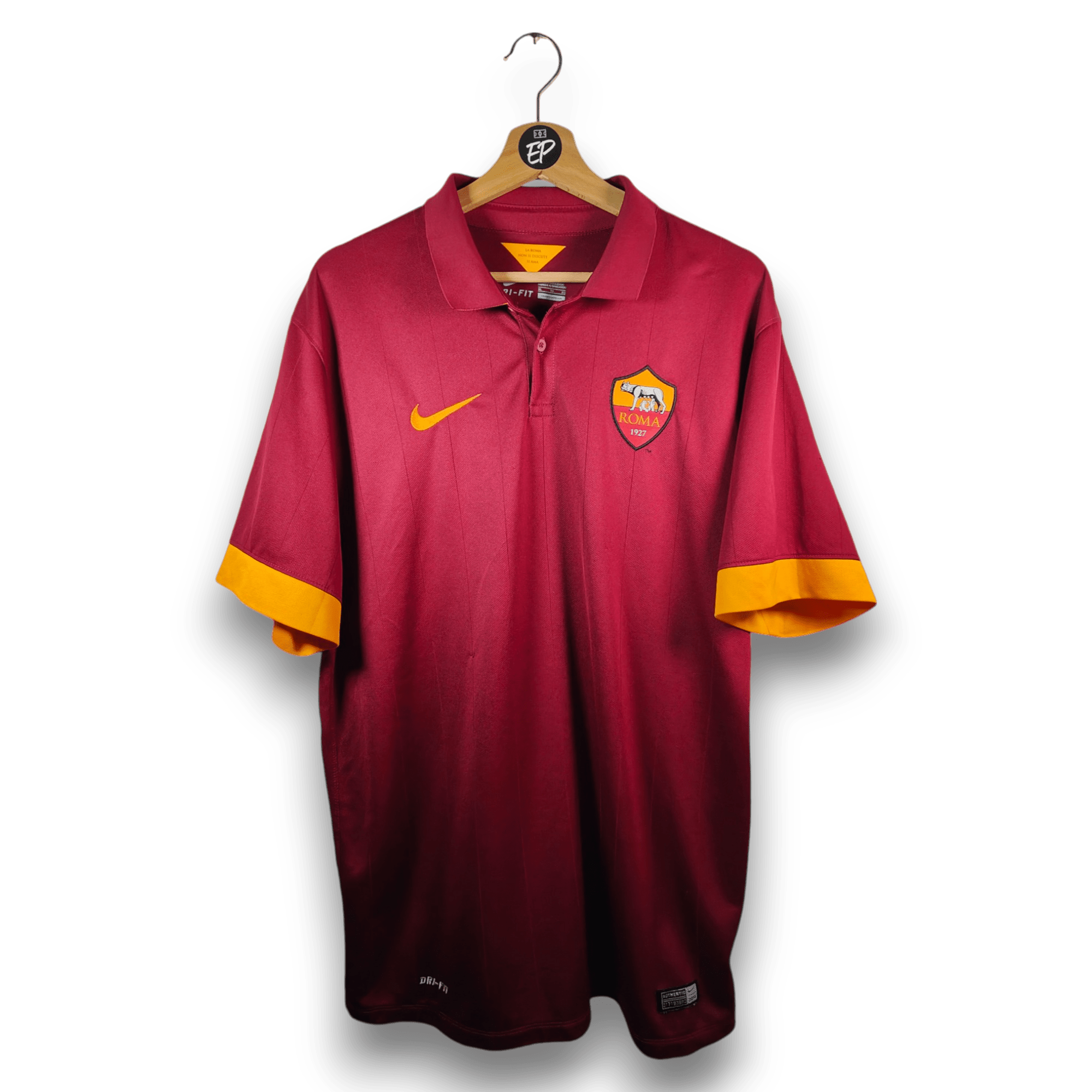 2014 - 15 AS Roma Home Shirt - 8.5/10 - (XL) - Eternal Pitch