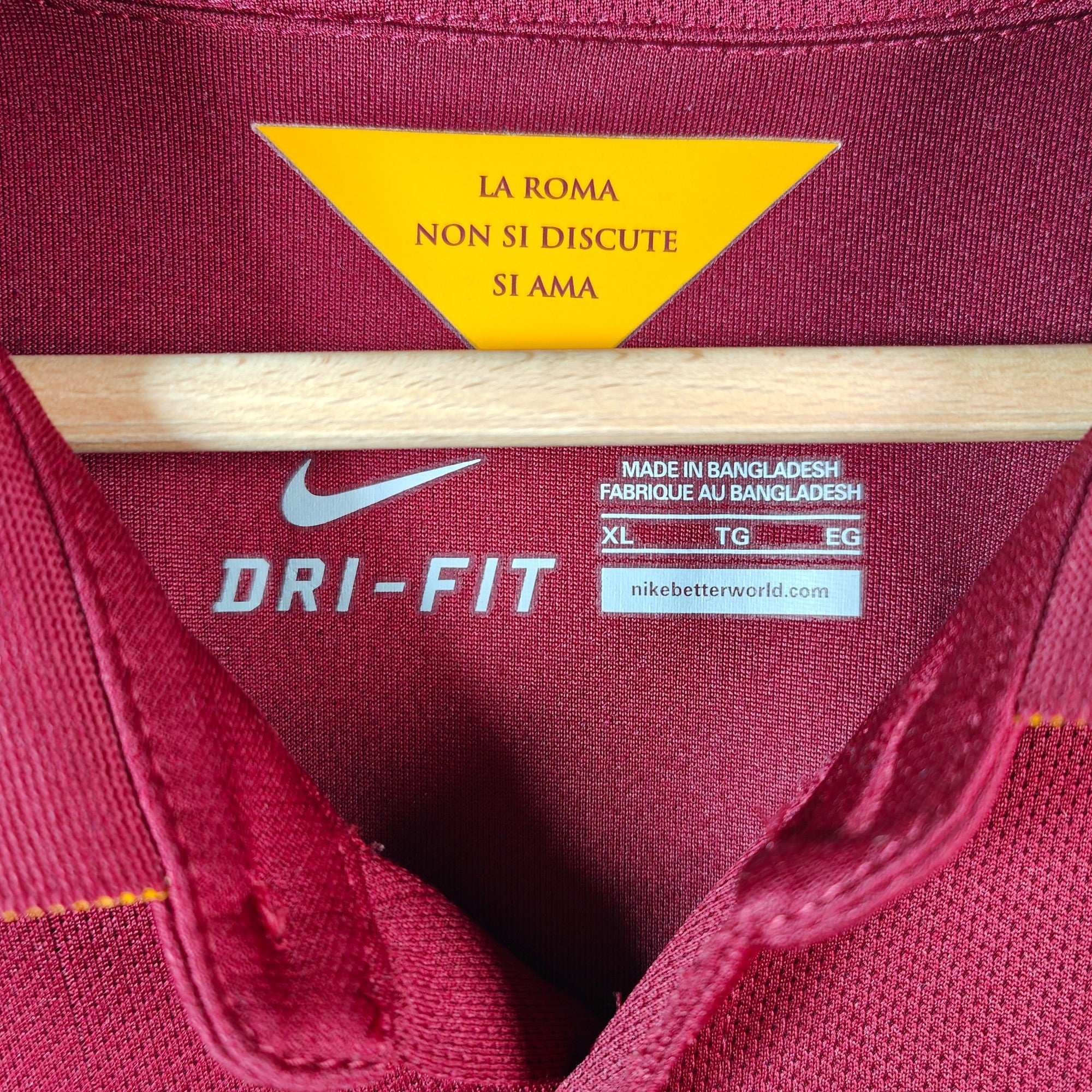 2014 - 15 AS Roma Home Shirt - 8.5/10 - (XL) - Eternal Pitch