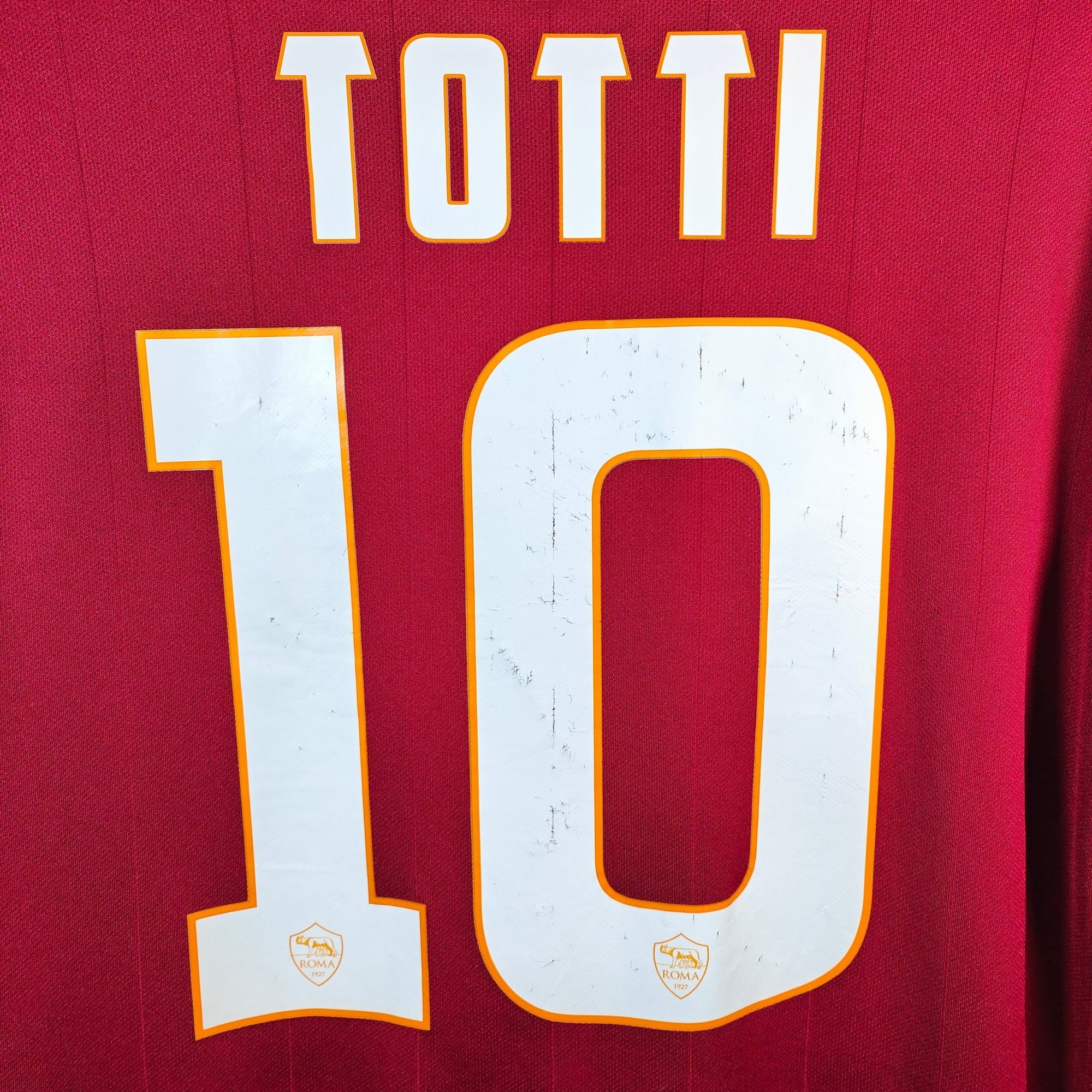2014 - 15 AS Roma Home Shirt Totti 10 - 8/10 - (M) - Eternal Pitch