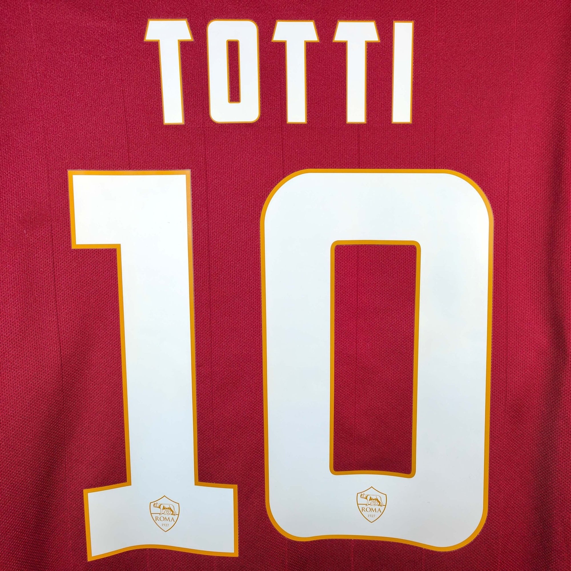 2014 - 15 AS Roma Home Shirt Totti 10 - 8.5/10 - (L) - Eternal Pitch