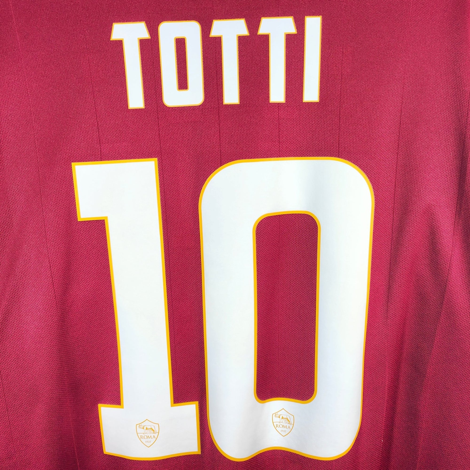 2014 - 15 AS Roma Home Shirt Totti 10 - 8.5/10 - (XL) - Eternal Pitch