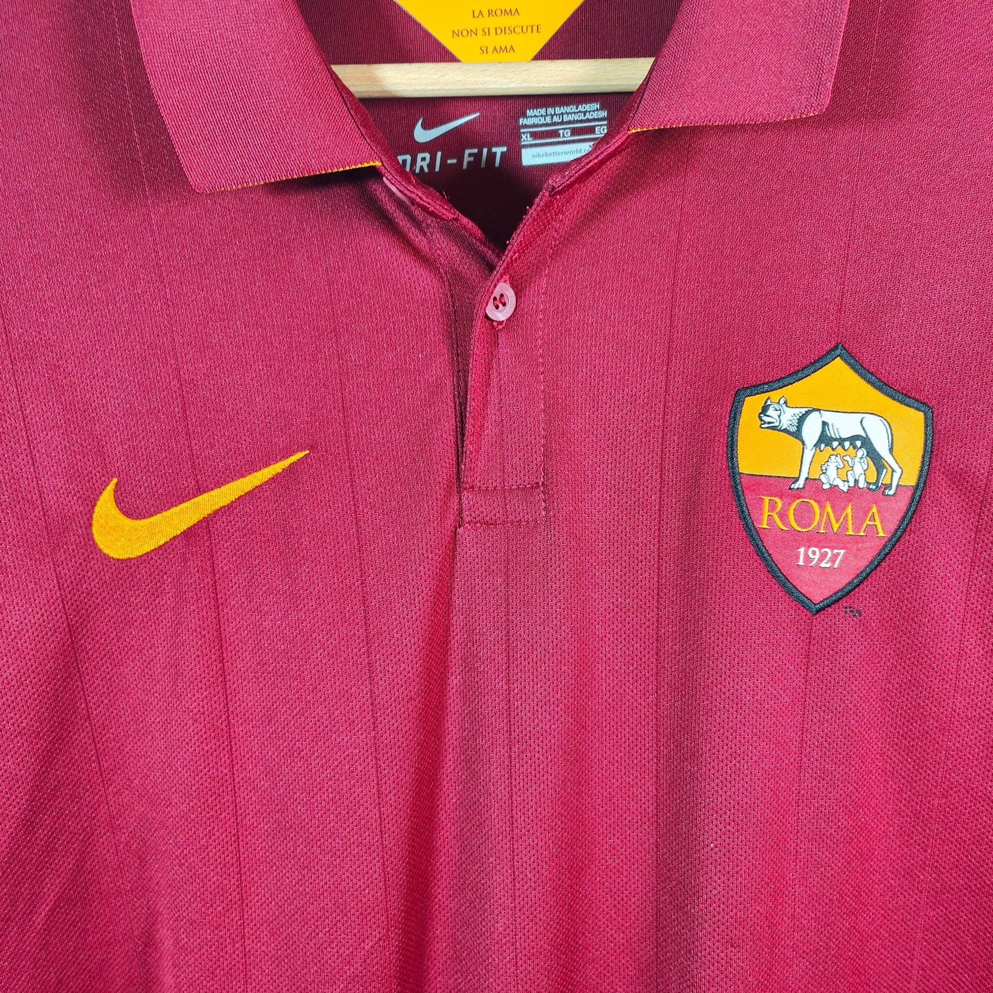 2014 - 15 AS Roma Home Shirt Totti 10 - 8.5/10 - (XL) - Eternal Pitch