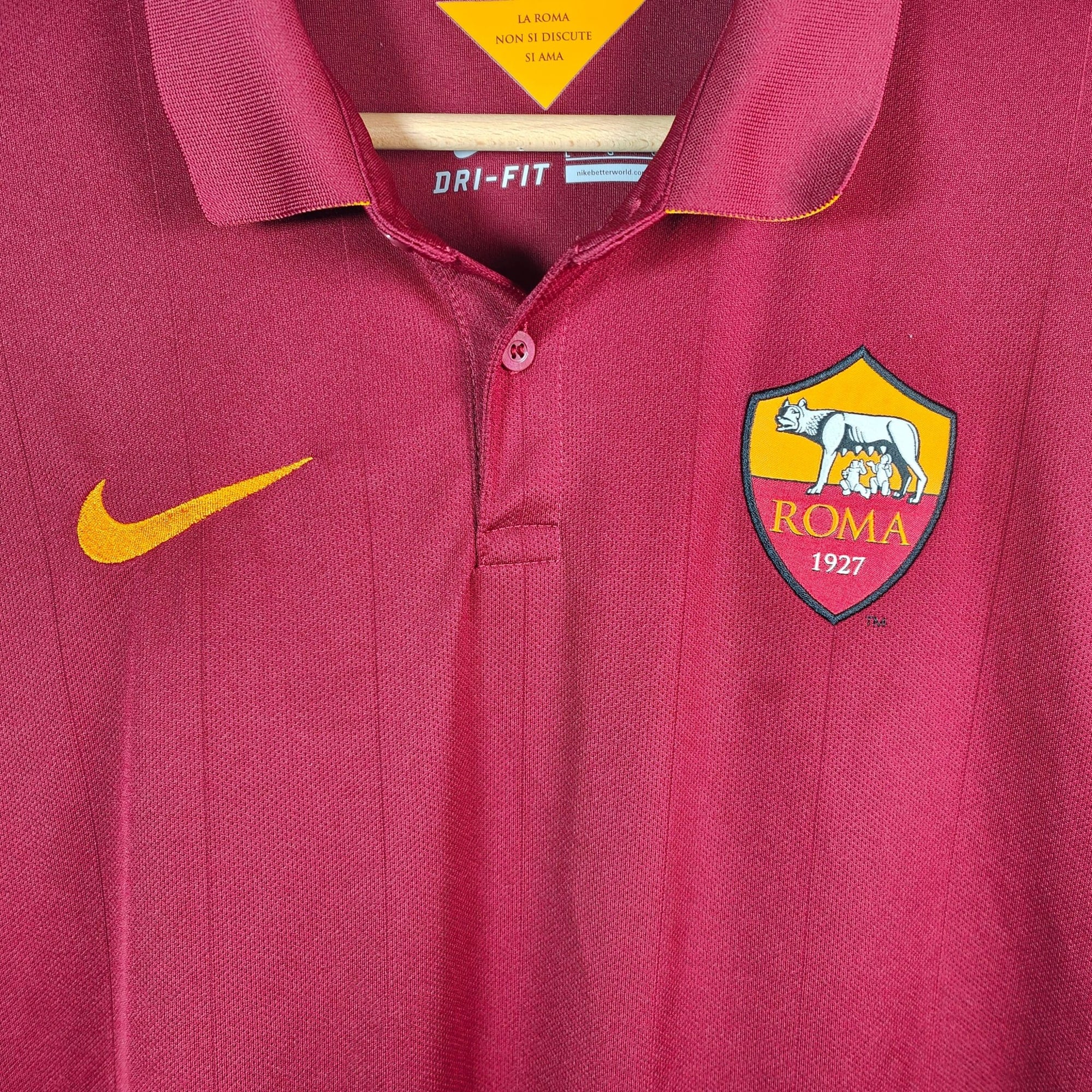 2014 - 15 AS Roma Home Shirt Totti 10 - 9/10 - (L) - Eternal Pitch