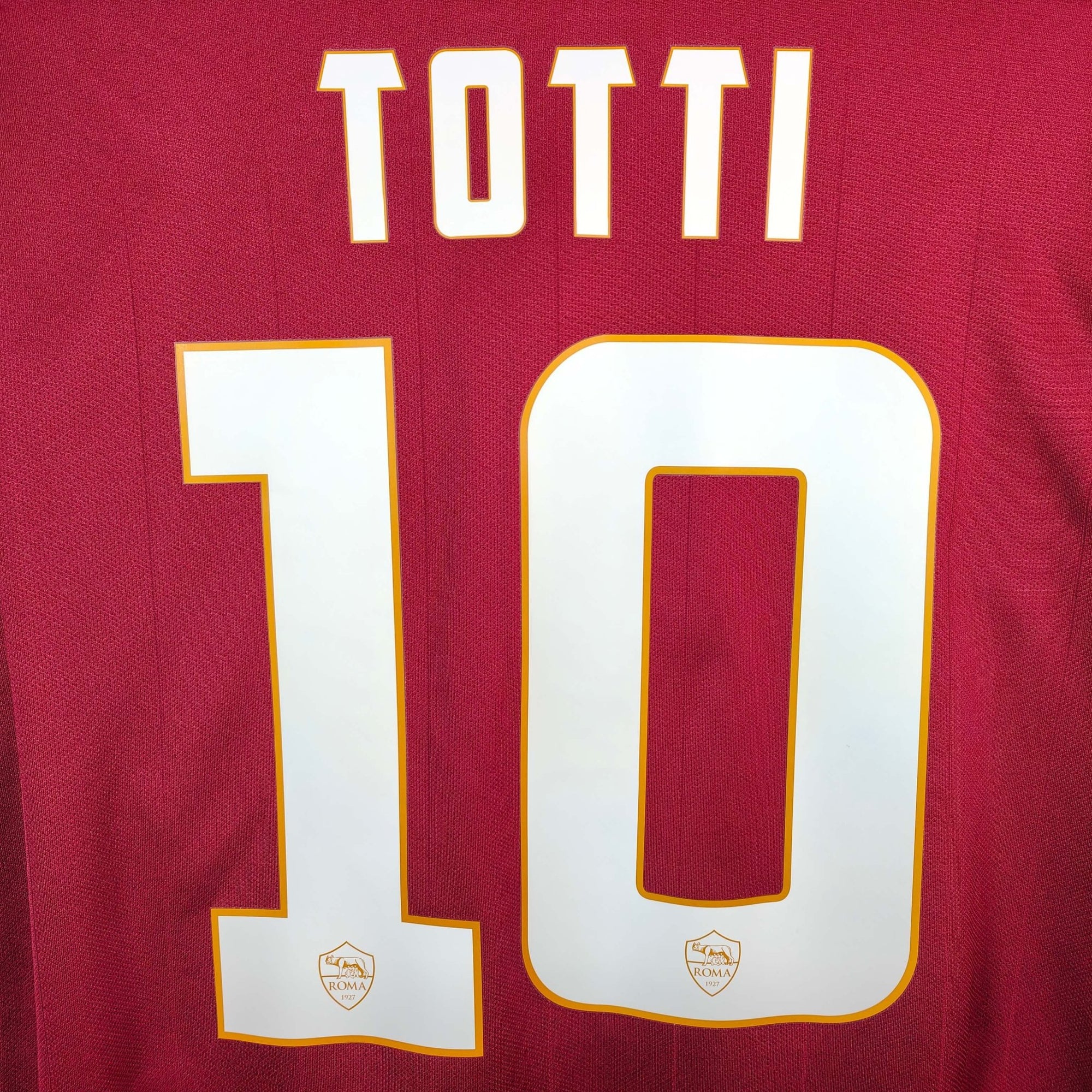2014 - 15 AS Roma Home Shirt Totti 10 - 9/10 - (L) - Eternal Pitch