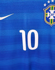2014 - 15 Brazil Away Shirt Neymar 10 - 9.5/10 - (M) - Eternal Pitch