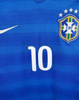 2014 - 15 Brazil Away Shirt Neymar 10 - 9.5/10 - (M) - Eternal Pitch