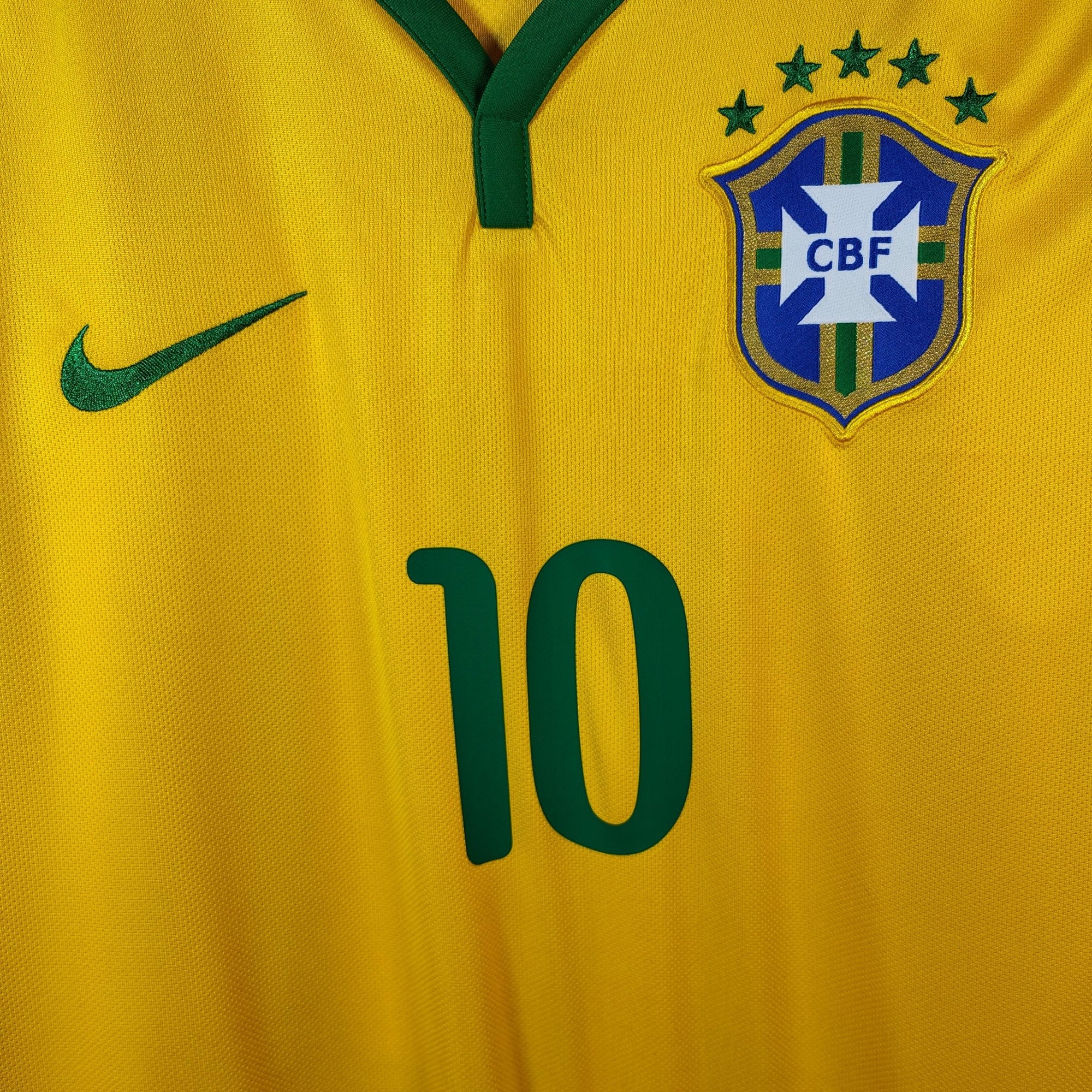 2014 - 15 Brazil Home Shirt Neymar 10 - 9.5/10 - (L) - Eternal Pitch