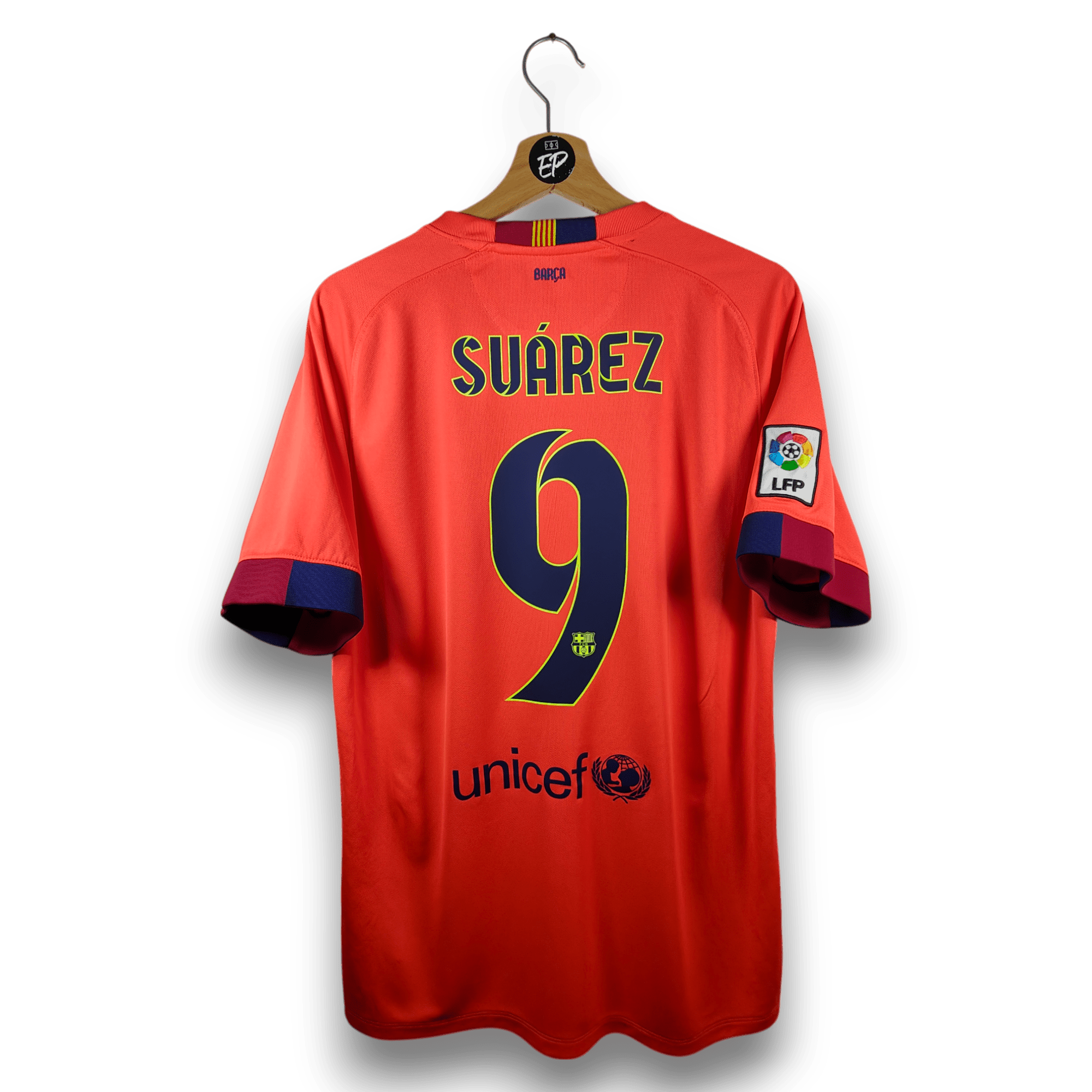2014 - 15 FC Barcelona Away Shirt Suarez 9 - 7/10 - (L) - Eternal Pitch