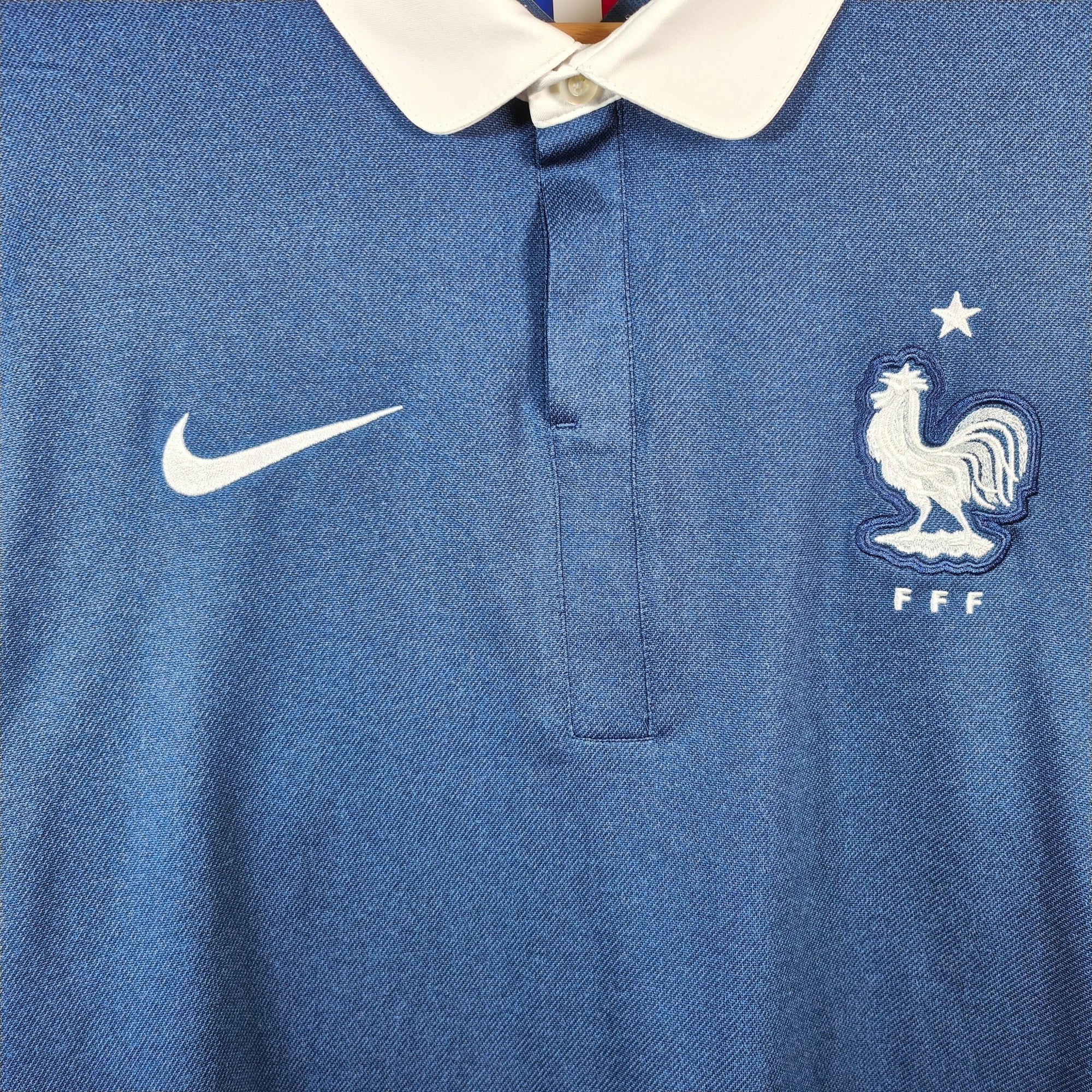 2014 - 15 France Home Shirt - 8.5/10 - (L) - Eternal Pitch