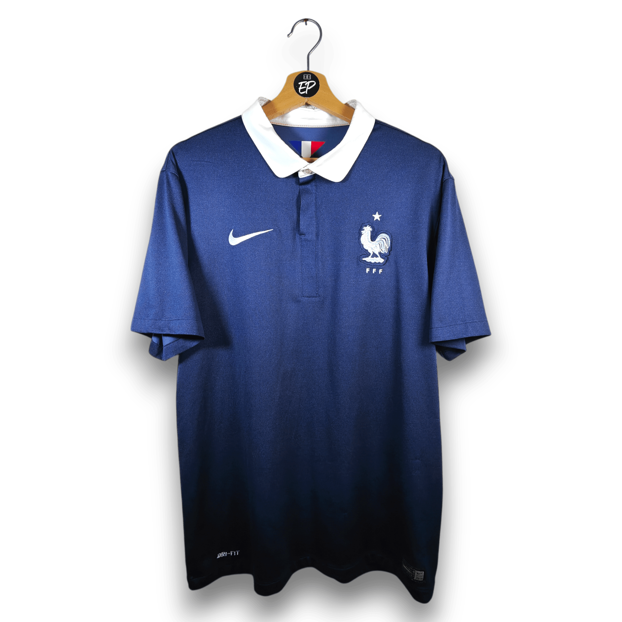 2014 - 15 France Home Shirt - 8.5/10 - (L) - Eternal Pitch