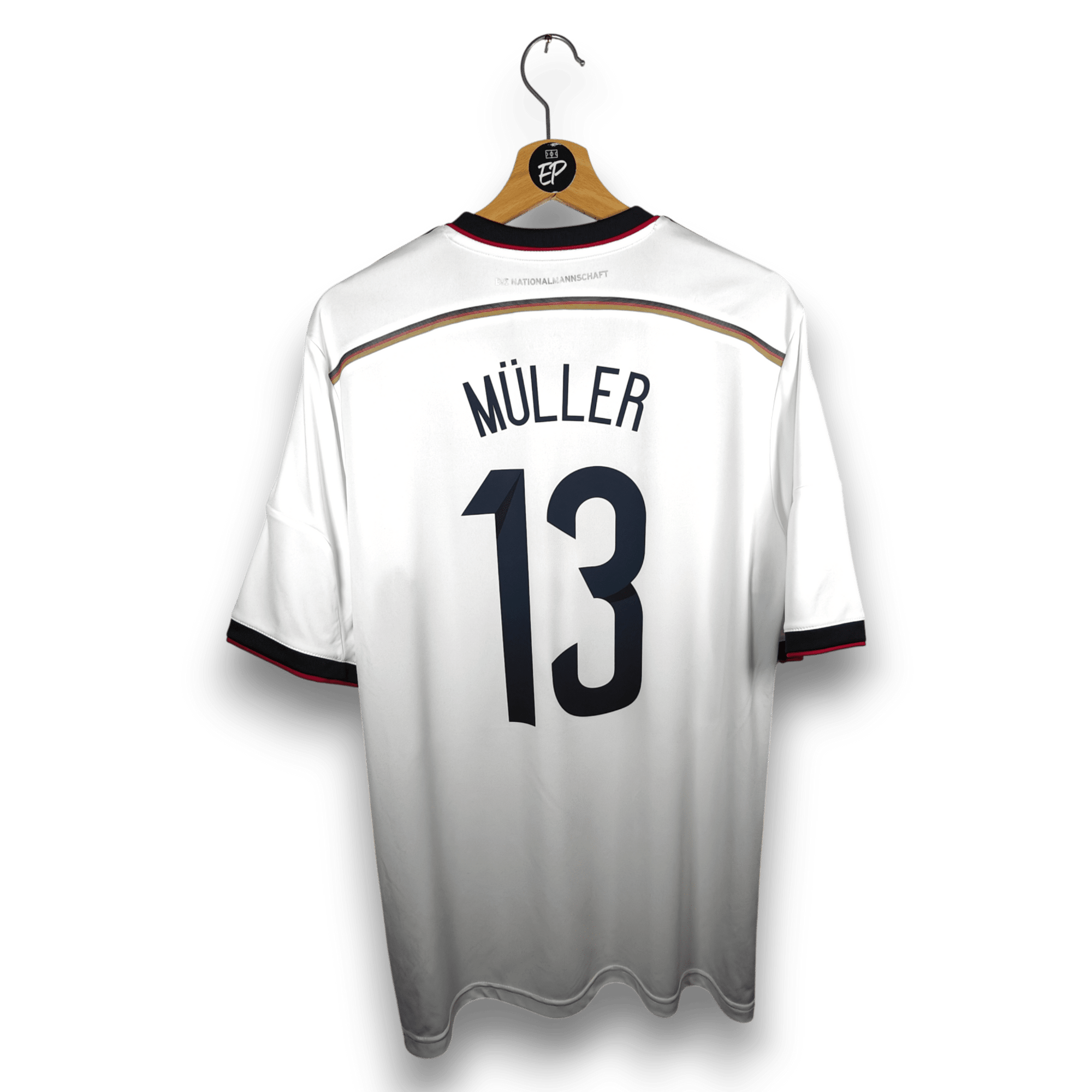 2014 - 15 Germany Home Shirt Muller 13 - 9.5/10 - (L) - Eternal Pitch