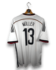 2014 - 15 Germany Home Shirt Muller 13 - 9.5/10 - (L) - Eternal Pitch