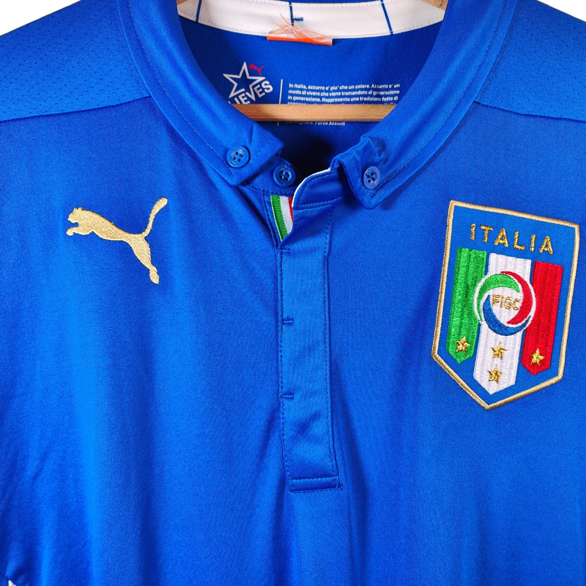 2014 - 15 Italy Home Shirt - 8.5/10 - (L) - Eternal Pitch