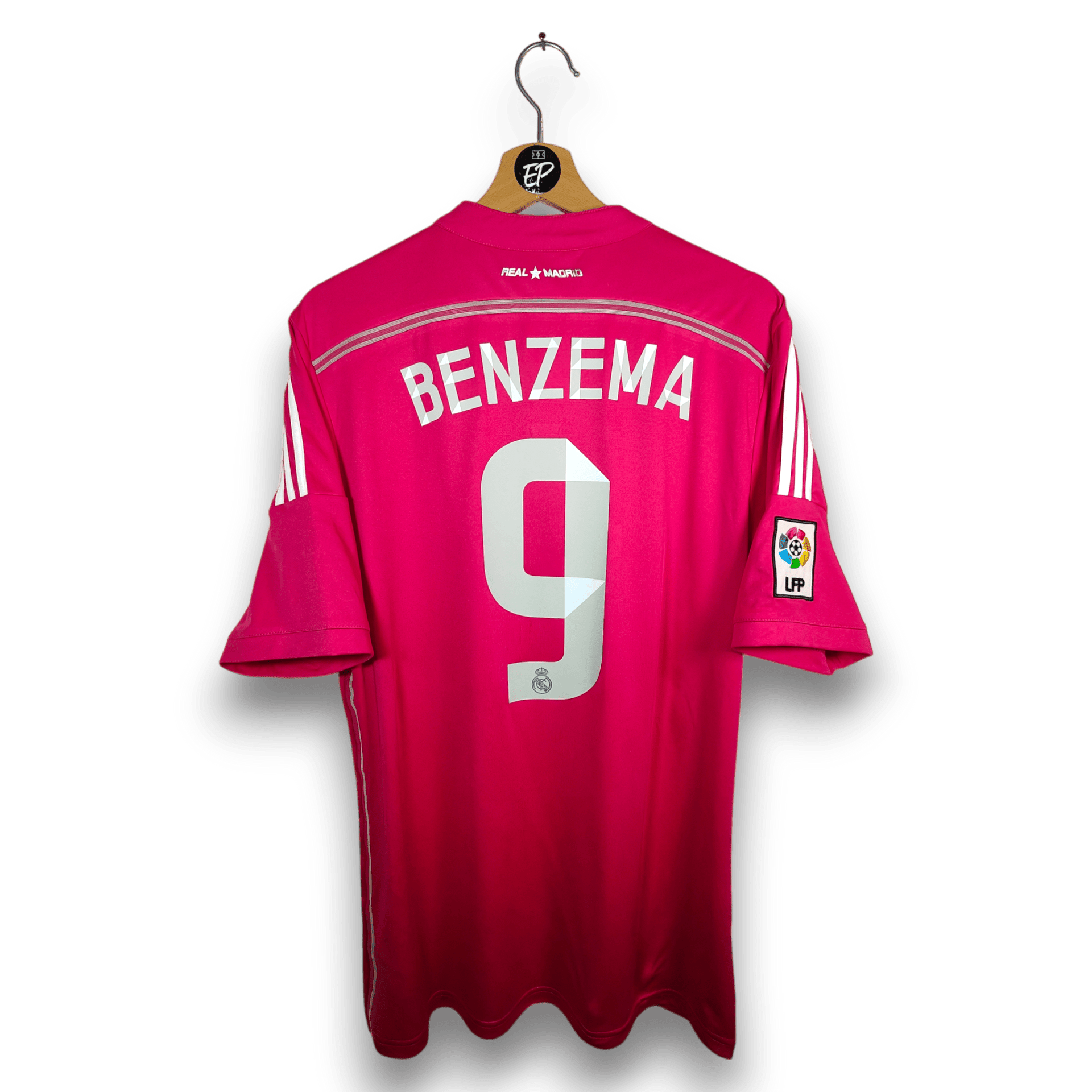2014-15 Real Madrid Away Shirt Benzema #9 - 9/10 - (L) – M37315