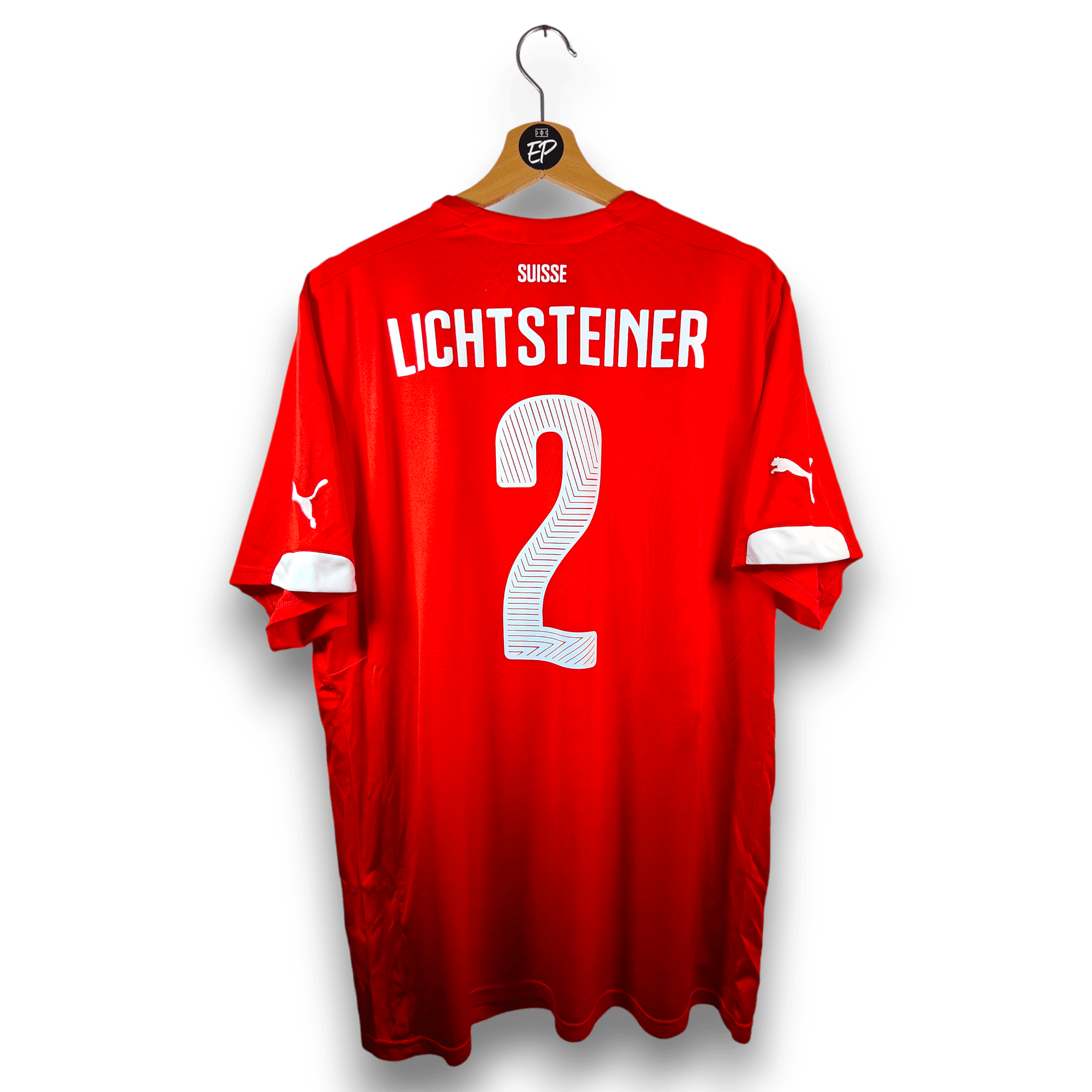 2014 - 15 Switzerland Home Shirt Lichtsteiner 2 (XL) - Eternal Pitch