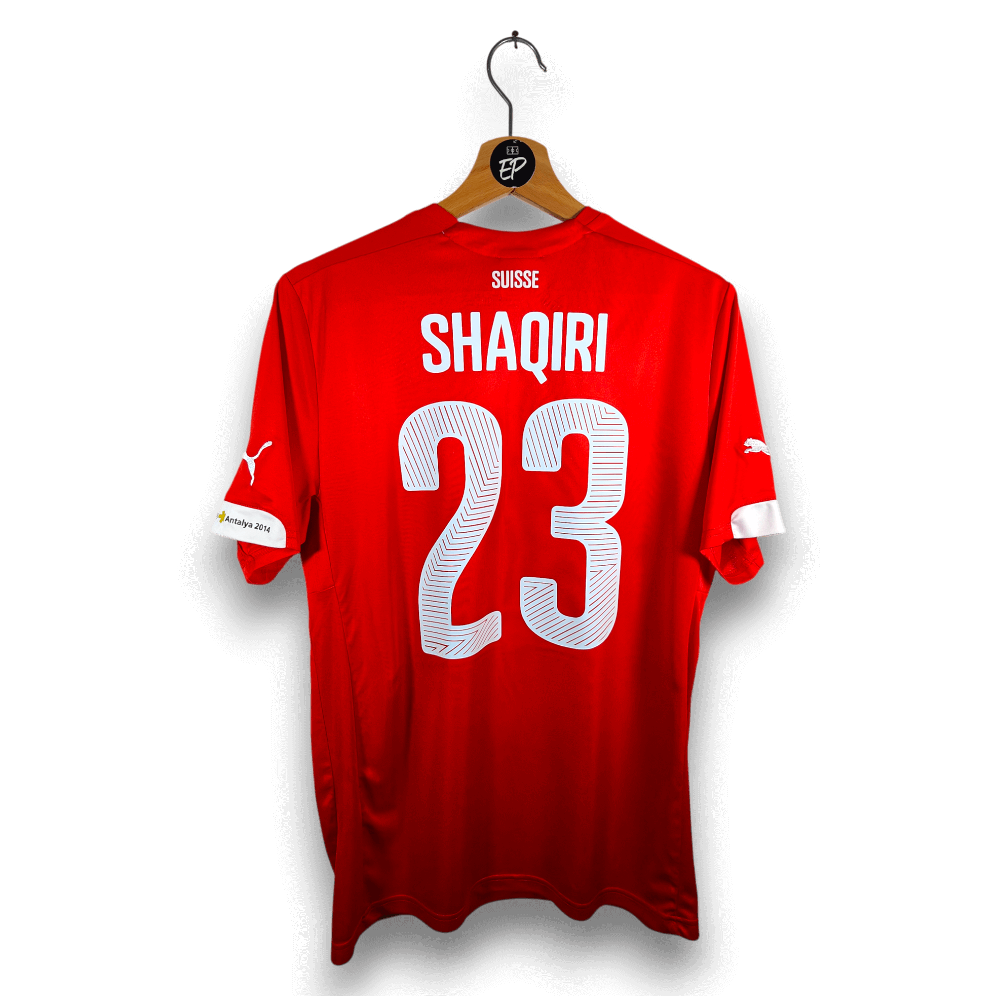 2014 - 15 Switzerland Home Shirt Shaqiri 23 - 7/10 - (M) - Eternal Pitch