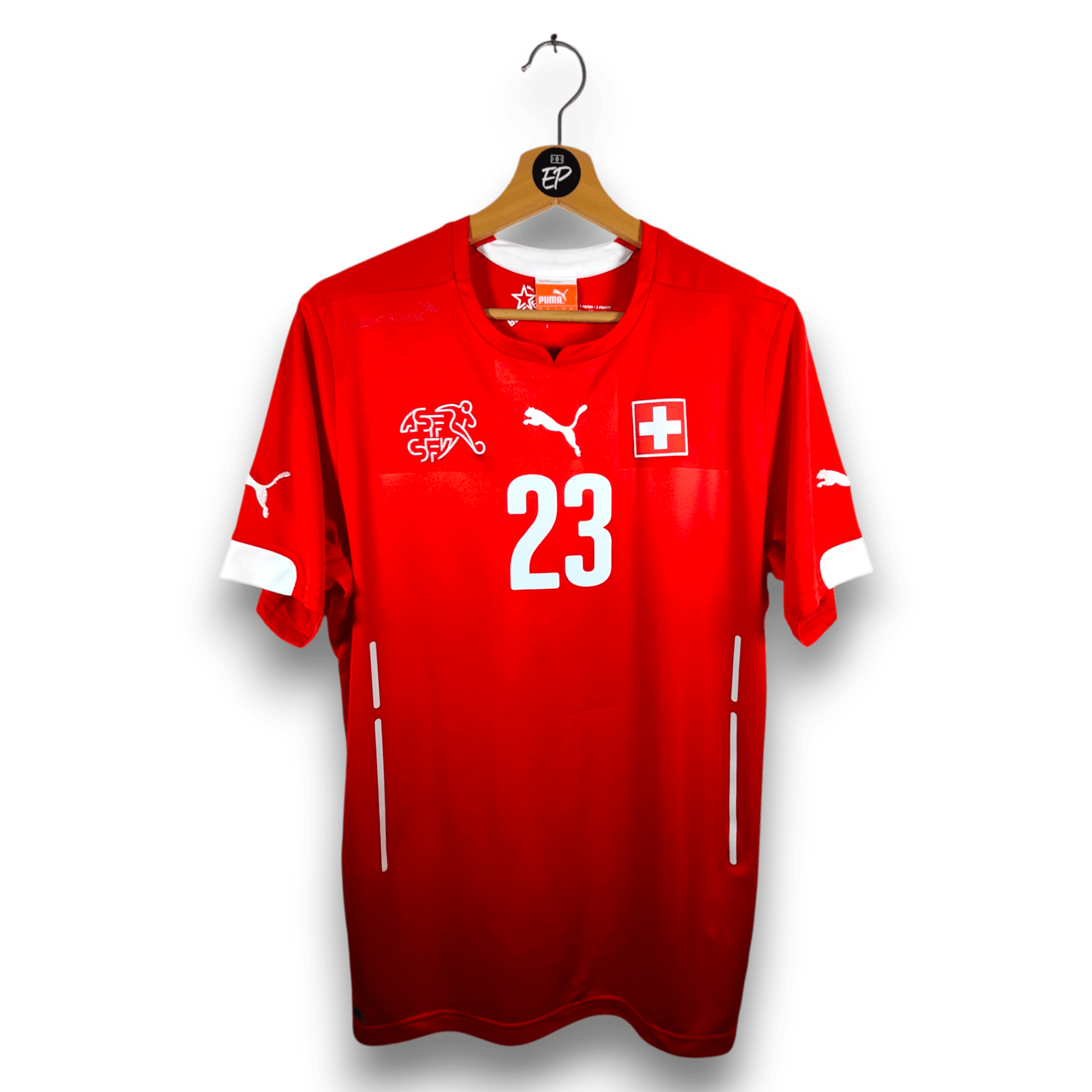 2014 - 15 Switzerland Home Shirt Shaqiri 23 - 8.5/10 - (M) - Eternal Pitch
