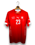2014 - 15 Switzerland Home Shirt Shaqiri 23 - 8.5/10 - (M) - Eternal Pitch