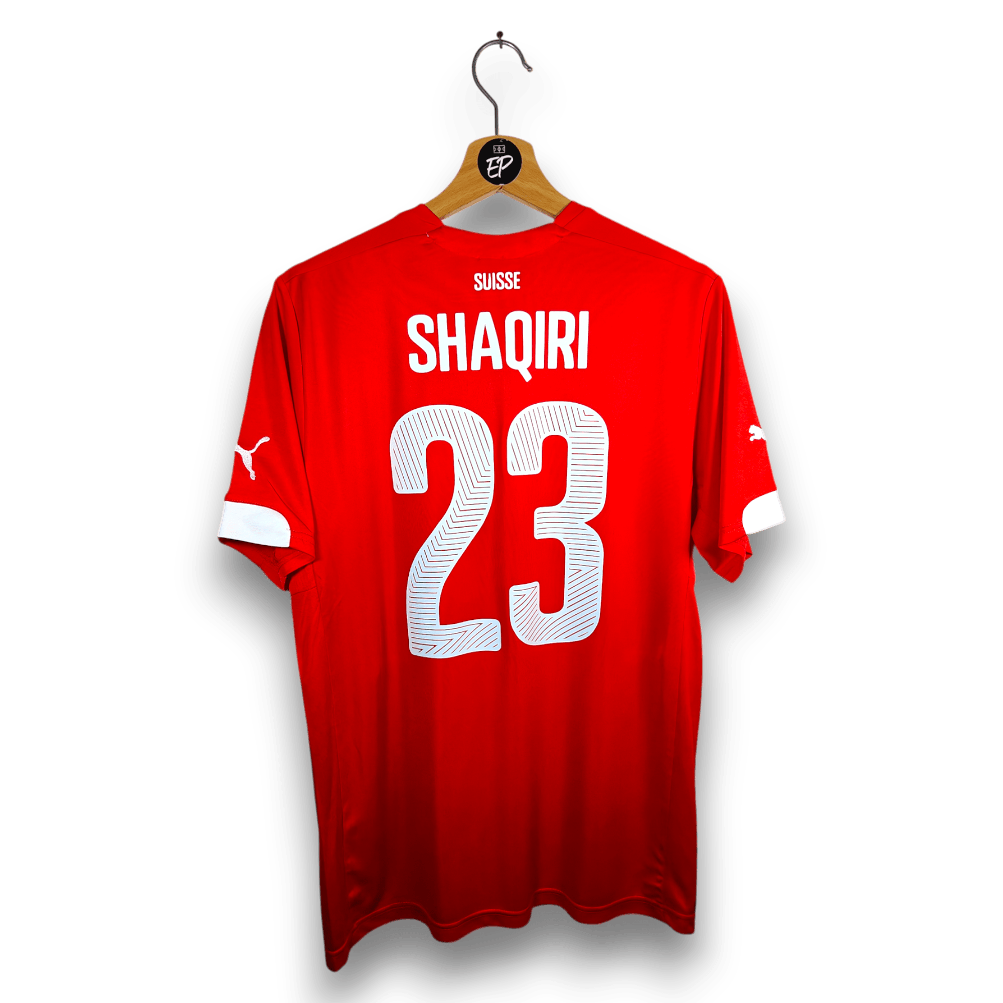 2014 - 15 Switzerland Home Shirt Shaqiri 23 - 8.5/10 - (M) - Eternal Pitch