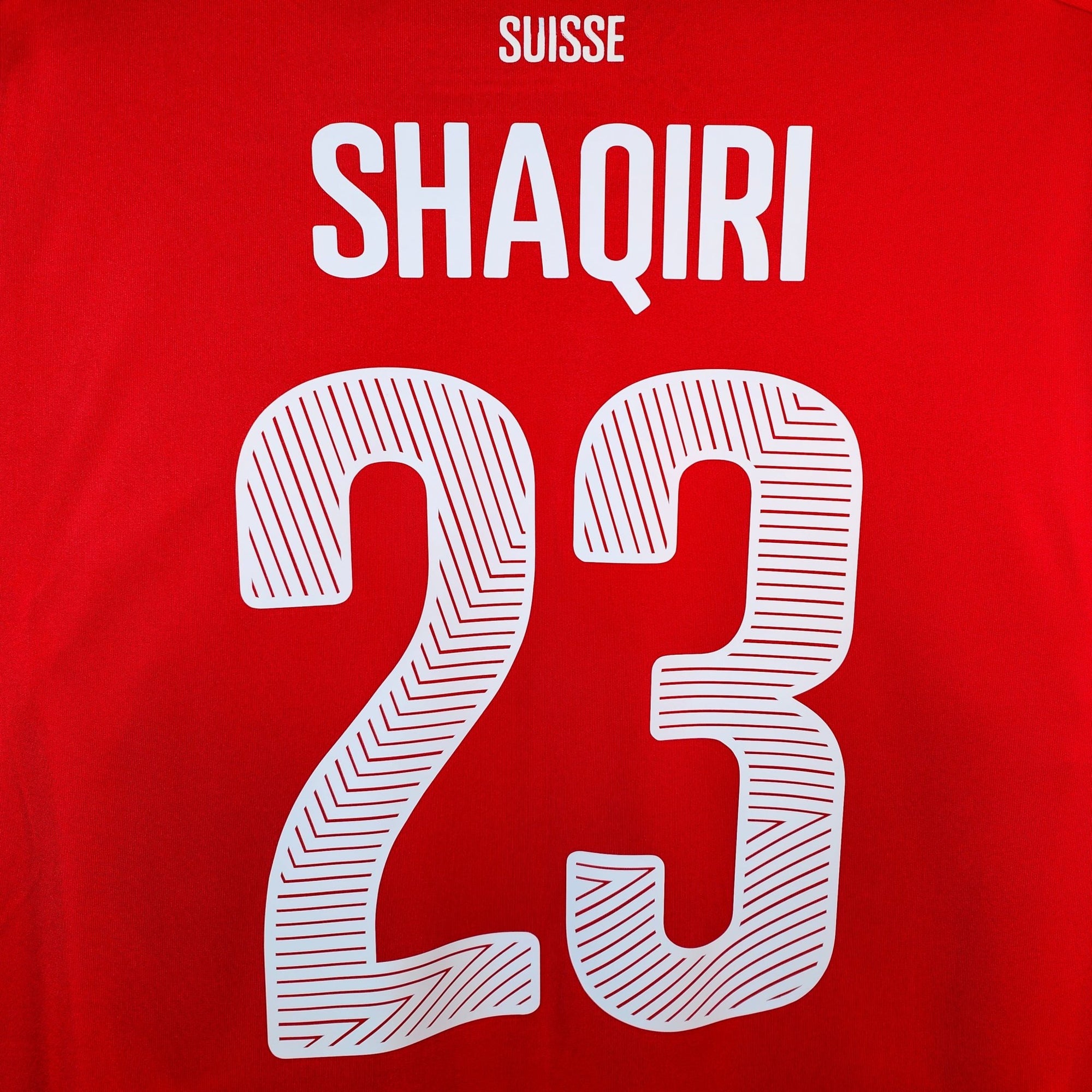 2014 - 15 Switzerland Home Shirt Shaqiri 23 - 8.5/10 - (M) - Eternal Pitch