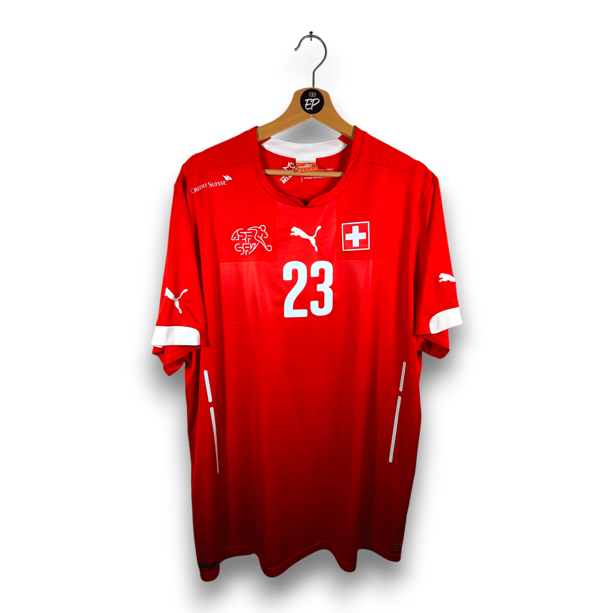 2014 - 15 Switzerland Home Shirt Shaqiri 23 - 9.5/10 - (XXL) - Eternal Pitch